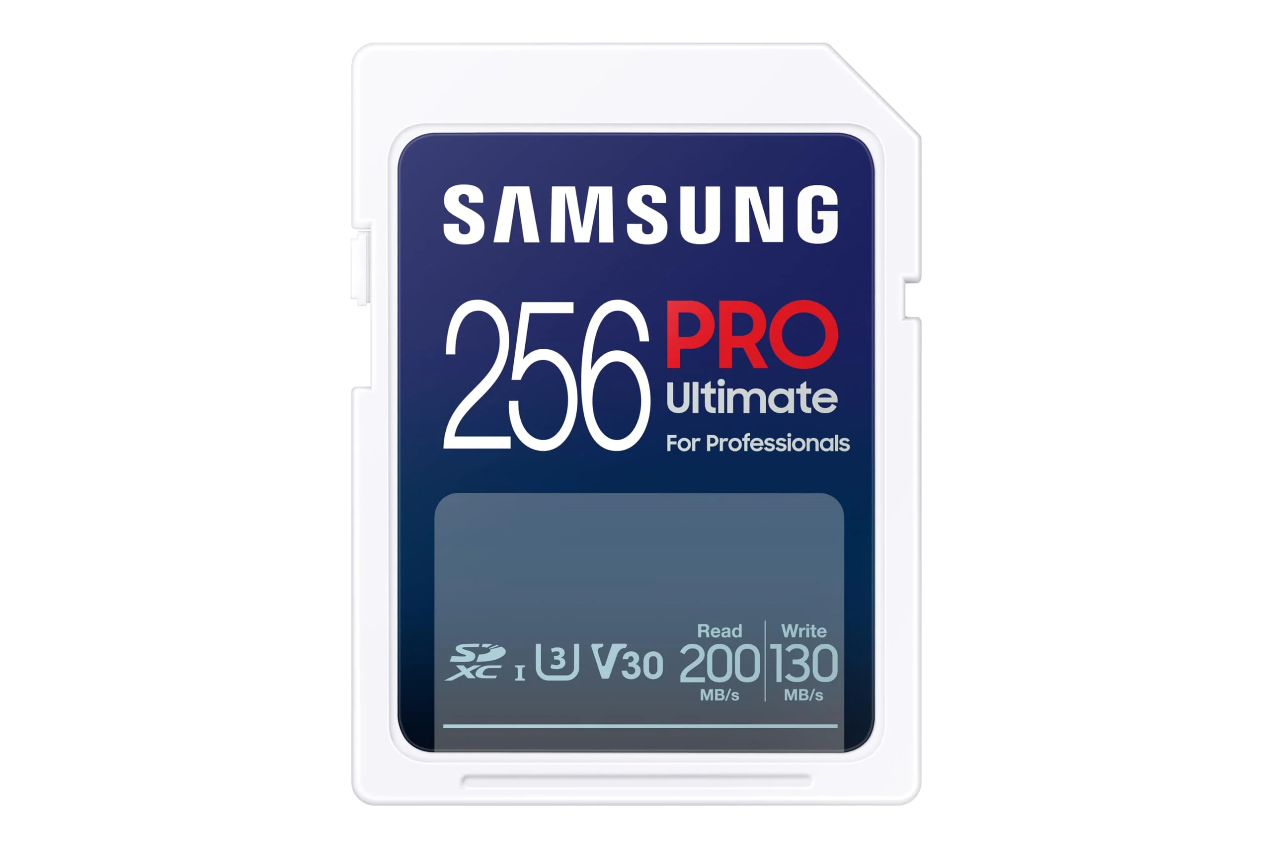 SAMSUNG PRO Ultimate Full Size 256GB SDXC Memory Card, Up to 200 MB/s, 4K UHD, UHS-I, C10, U3, V30, A2, for DSLR, Mirrorless Cameras, PCs, MB-SY256S/AM PRO Ultimate (200MB/s) Card Only