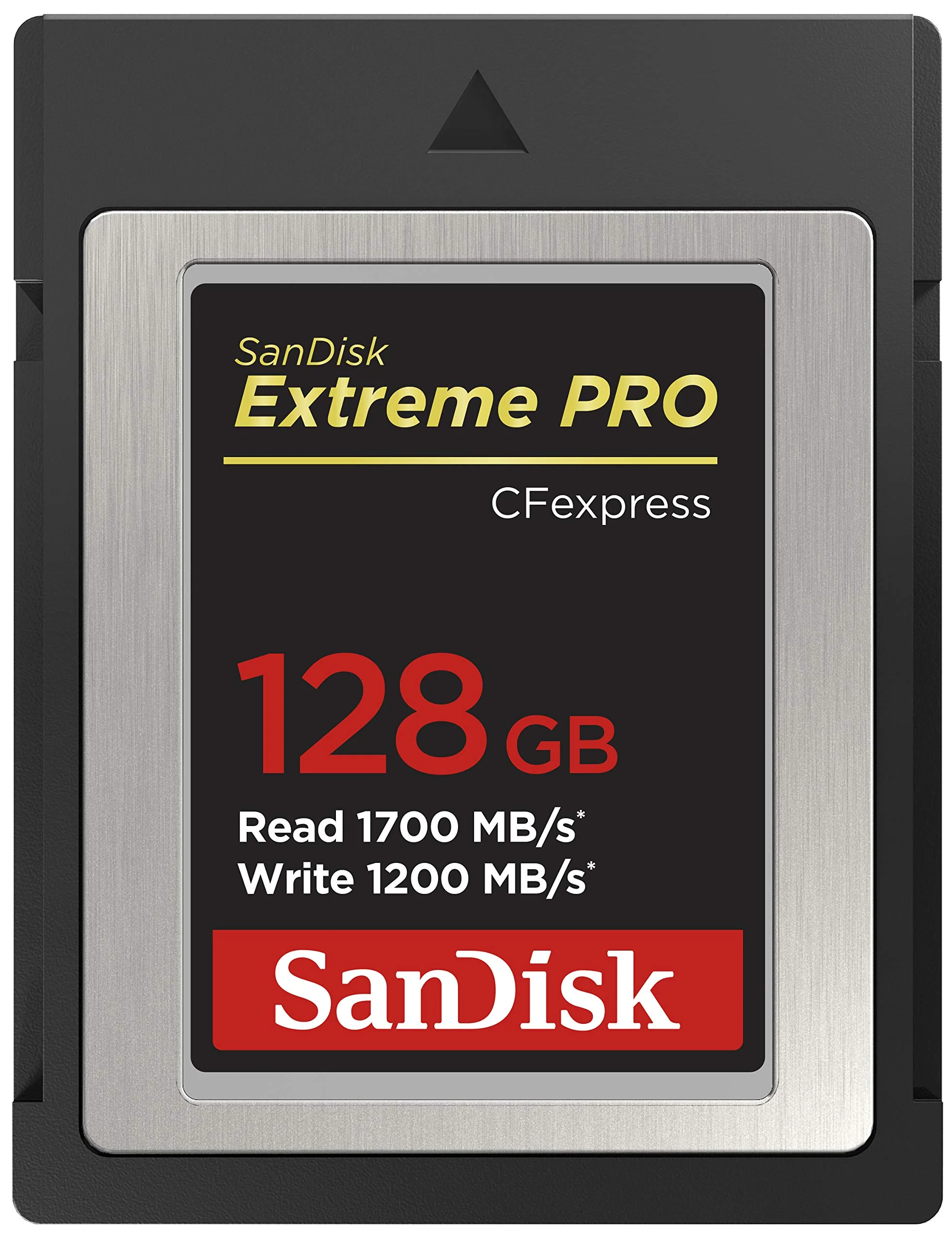 SanDisk 128GB Extreme PRO CFexpress Card Type B - SDCFE-128G-GN4NN, Silver Card Only
