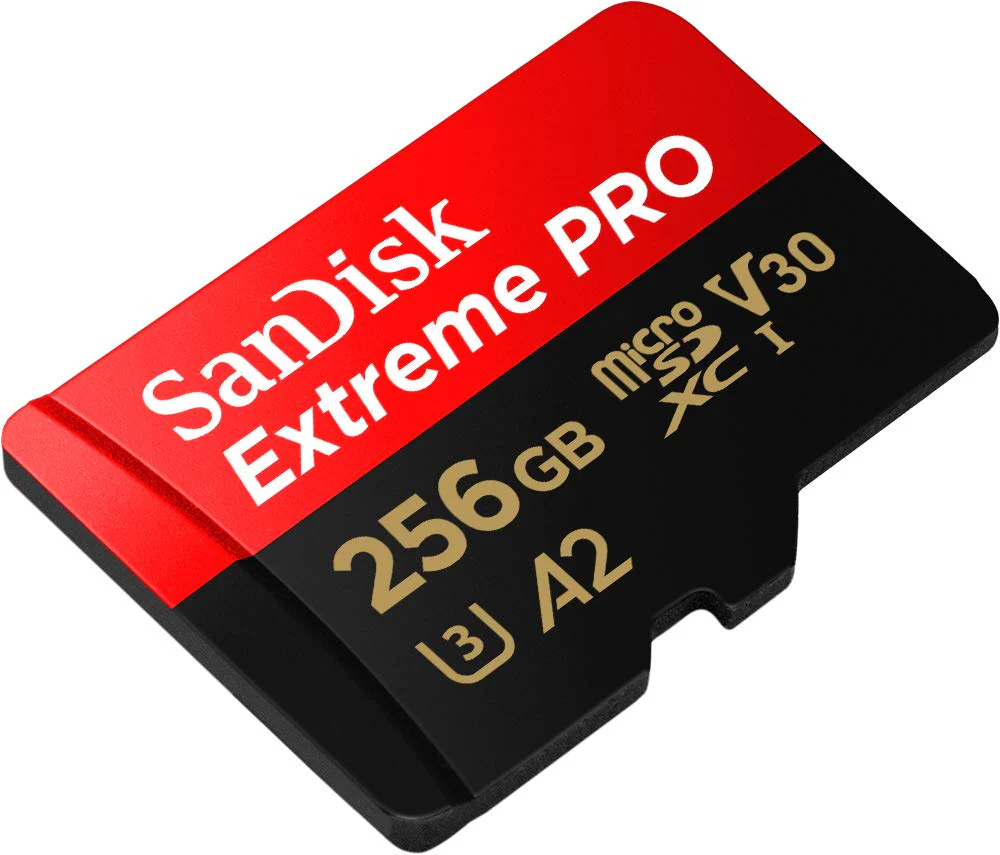 SanDisk 256GB Extreme PRO® microSD™ UHS-I Card with Adapter C10, U3, V30, A2, 200MB/s Read 140MB/s Write SDSQXCD-256G-GN6MA - Image 2