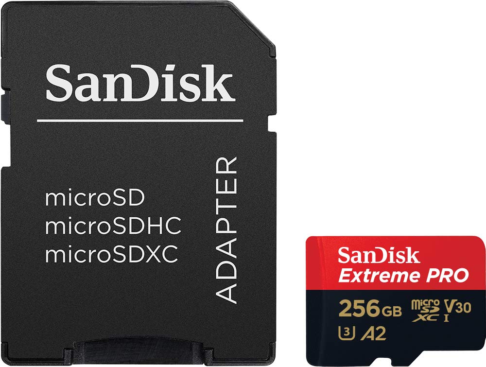 SanDisk 256GB Extreme PRO® microSD™ UHS-I Card with Adapter C10, U3, V30, A2, 200MB/s Read 140MB/s Write SDSQXCD-256G-GN6MA - Image 3