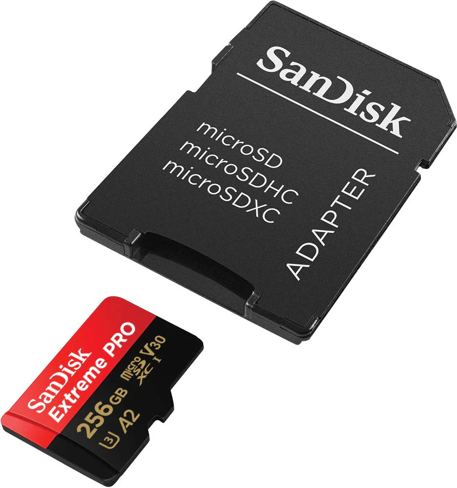 SanDisk 256GB Extreme PRO® microSD™ UHS-I Card with Adapter C10, U3, V30, A2, 200MB/s Read 140MB/s Write SDSQXCD-256G-GN6MA - Image 4