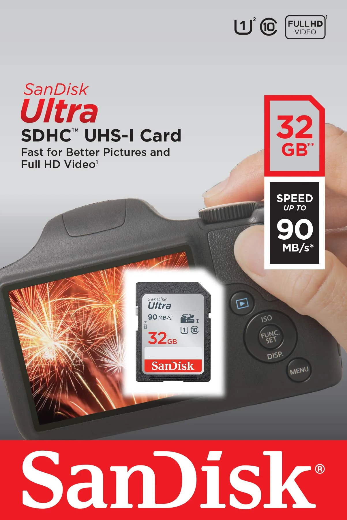 SanDisk 32GB Ultra SDHC UHS-I Memory Card - 90MB/s, C10, U1, Full HD, SD Card - SDSDUNR-032G-GN6IN - Image 4