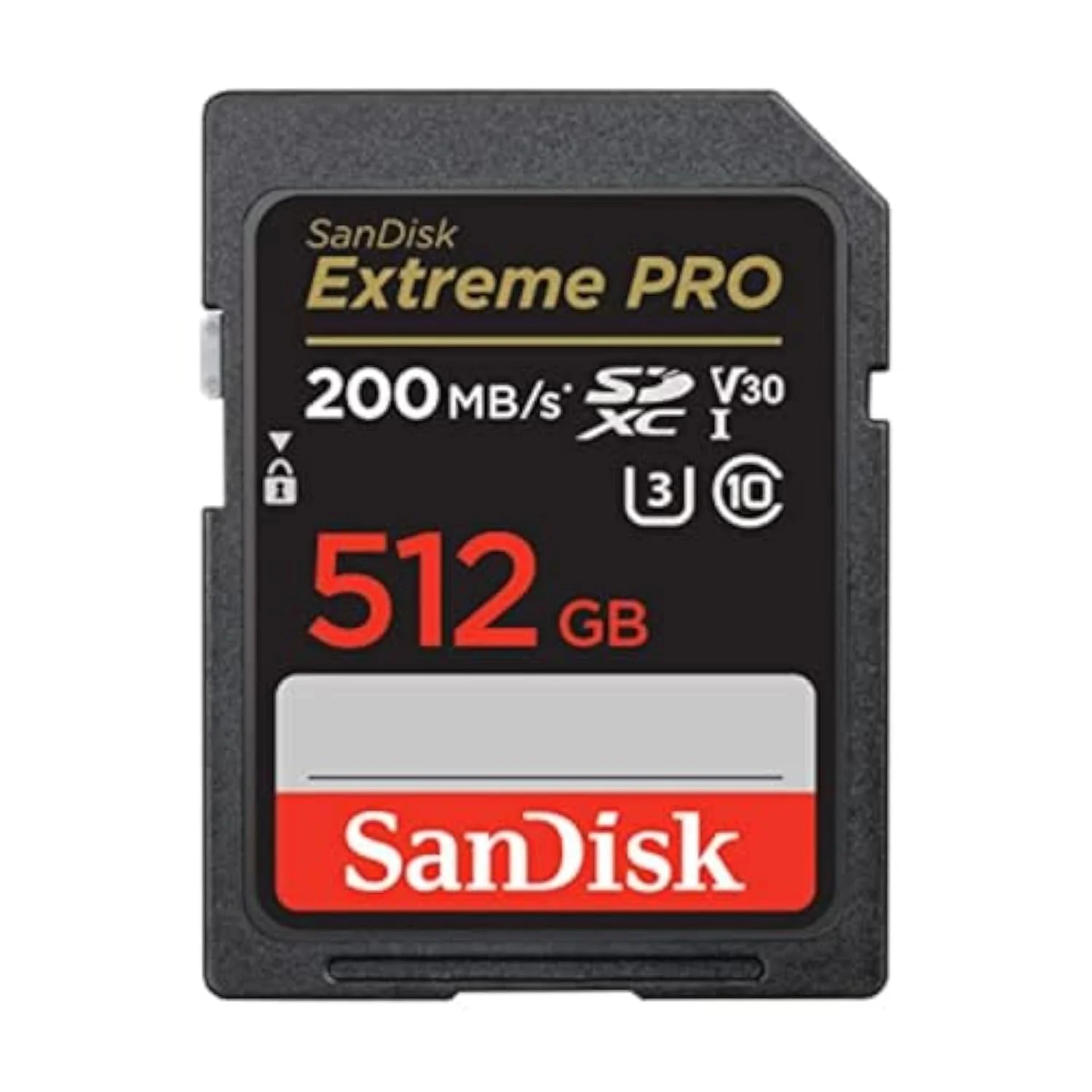 SanDisk 512GB Extreme PRO SDXC UHS-I Memory Card - C10, U3, V30, 4K UHD, SD Card - SDSDXXD-512G-GN4IN, Dark gray/Black Memory Card Only
