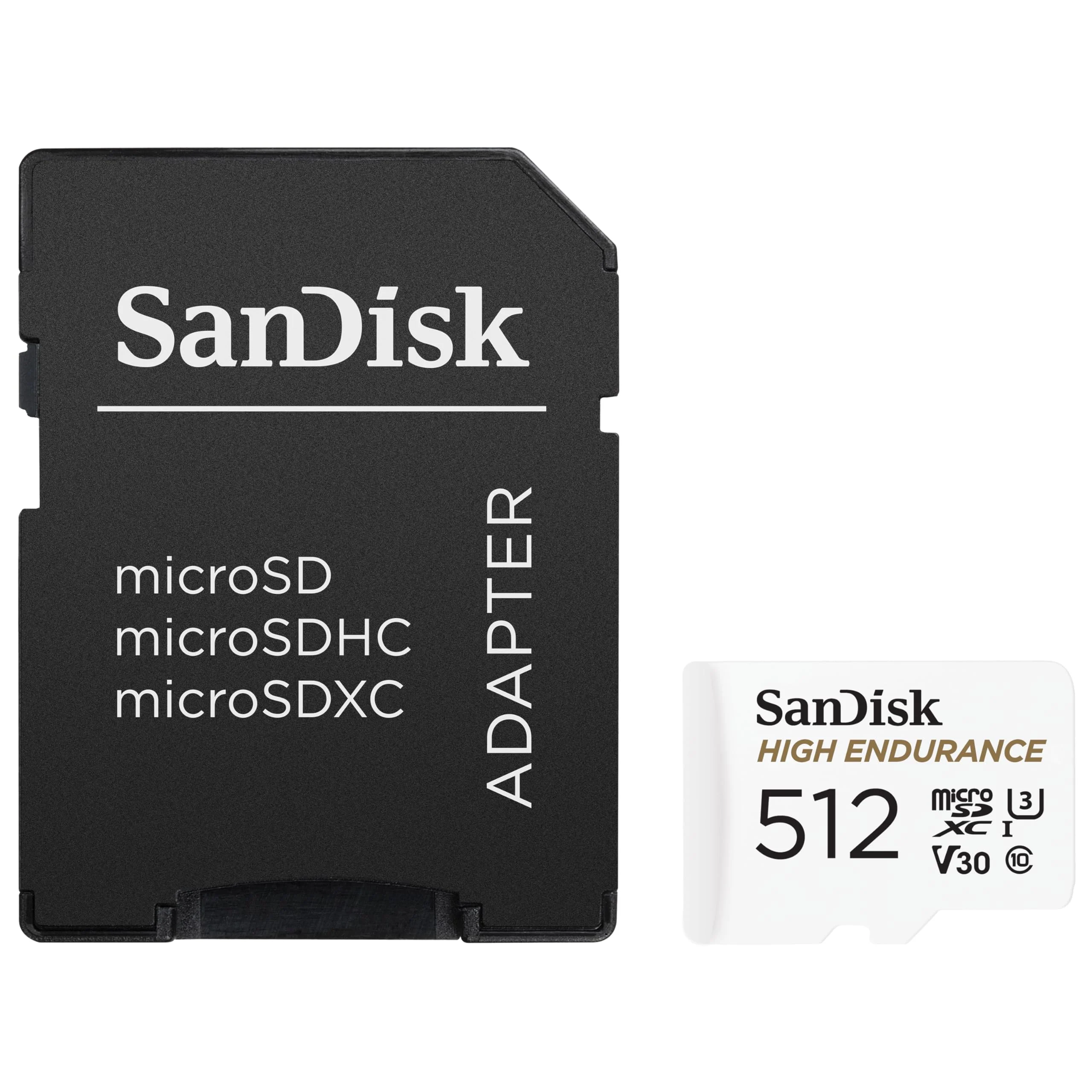 SanDisk 512GB High Endurance Video microSDXC Card with Adapter for Dash Cam and Home Monitoring Systems - C10, U3, V30, 4K UHD, Micro SD Card - SDSQQNR-512G-GN6IA Card Only - Image 2