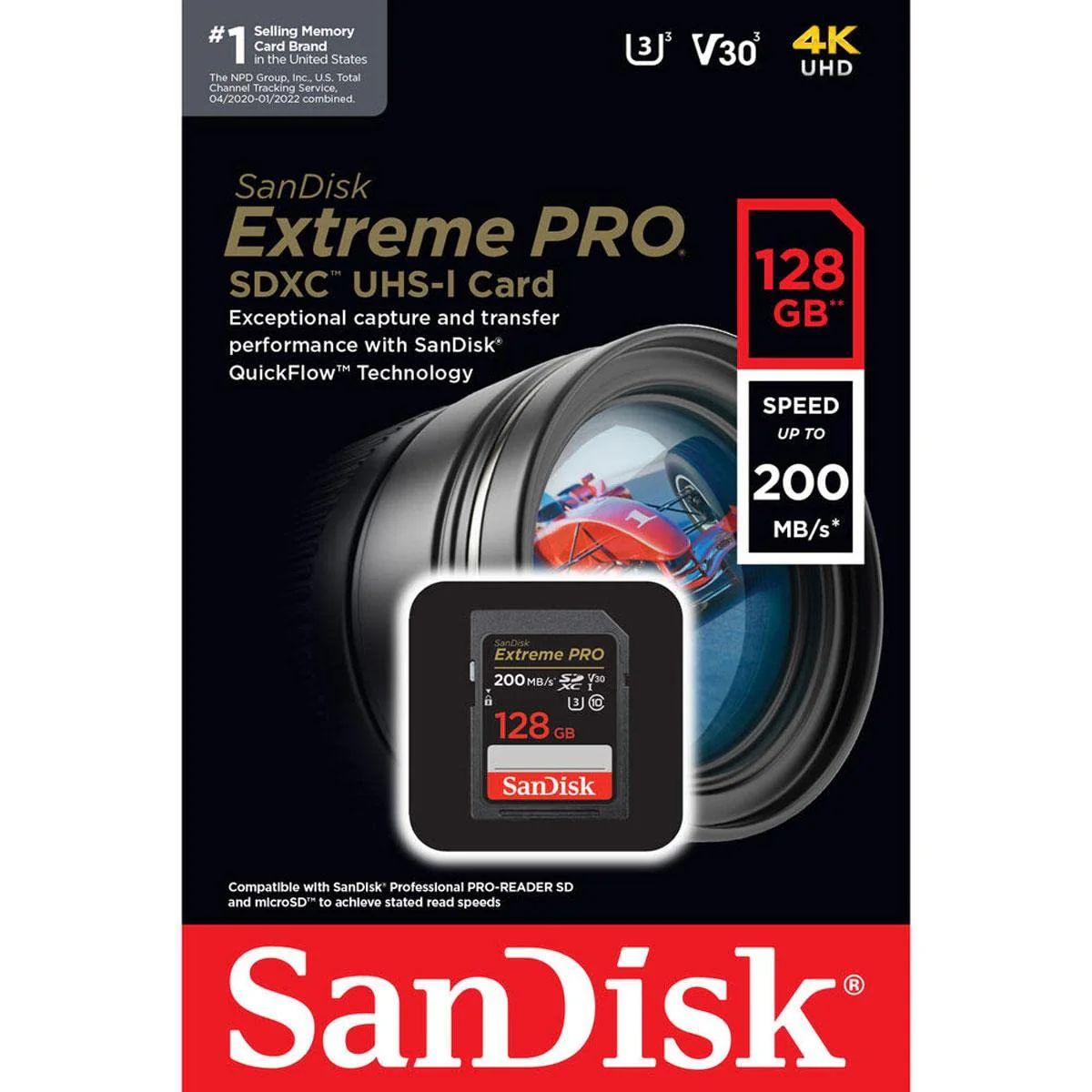 SanDisk Extreme PRO 128GB UHS-I U3 SDXC Memory Card - Image 4