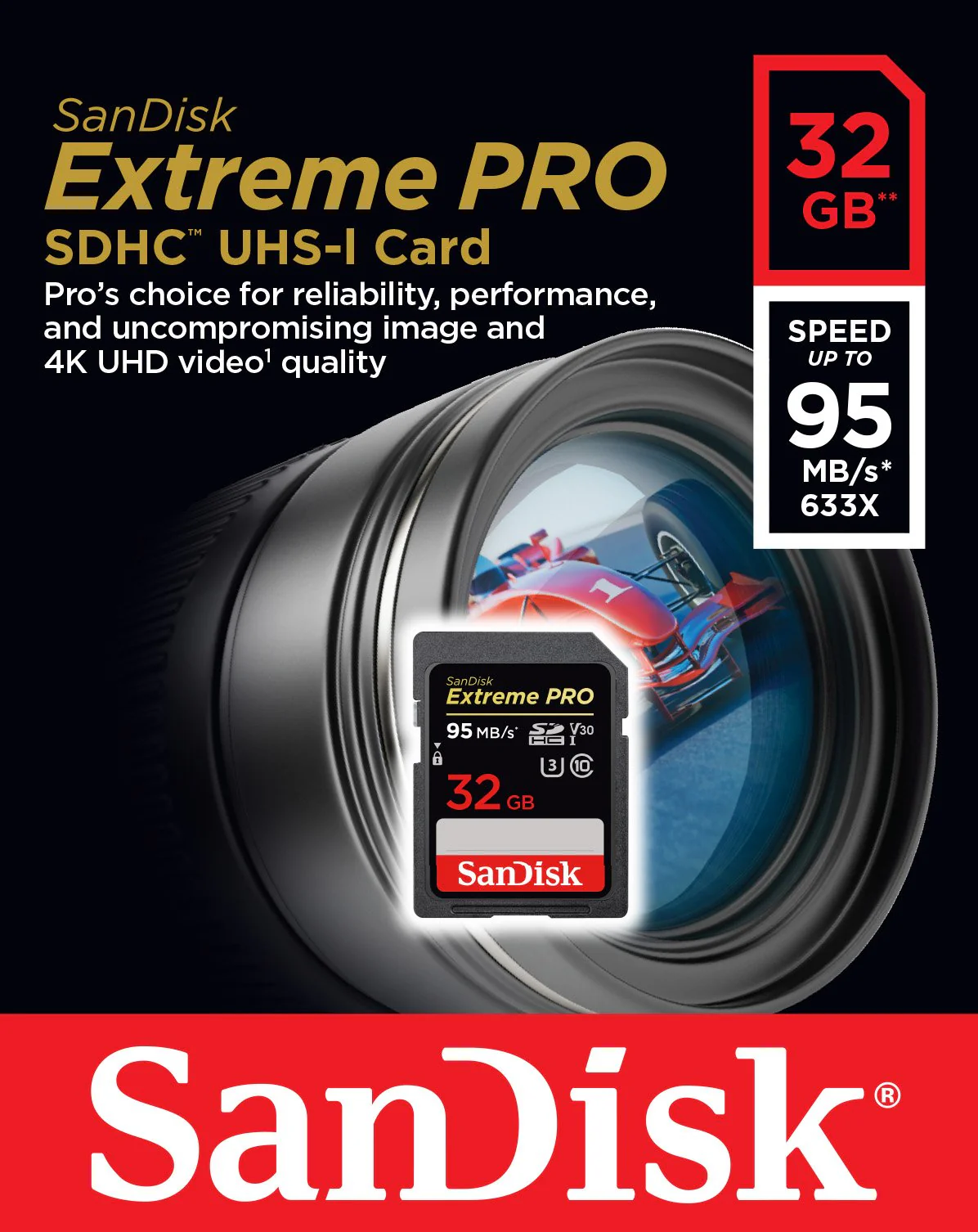 SanDisk Extreme Pro 32GB SDHC UHS-I Card (SDSDXXG-032G-GN4IN) Card Only - Image 4