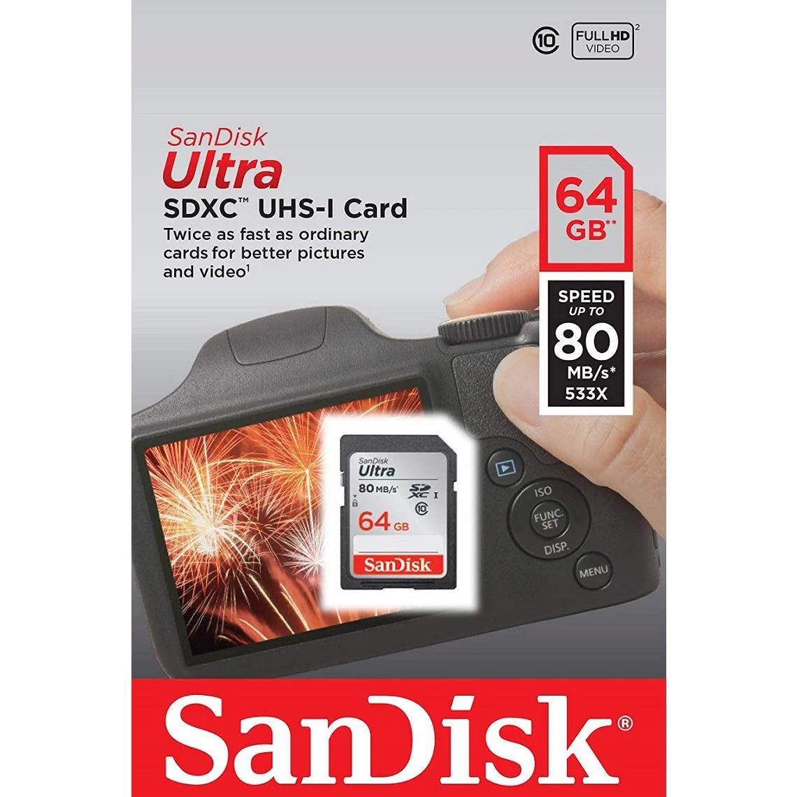 SanDisk Ultra 64GB Class 10 SDXC UHS-I Memory Card up to 80MB/s (SDSDUNC-064G-GN6IN) - Image 3