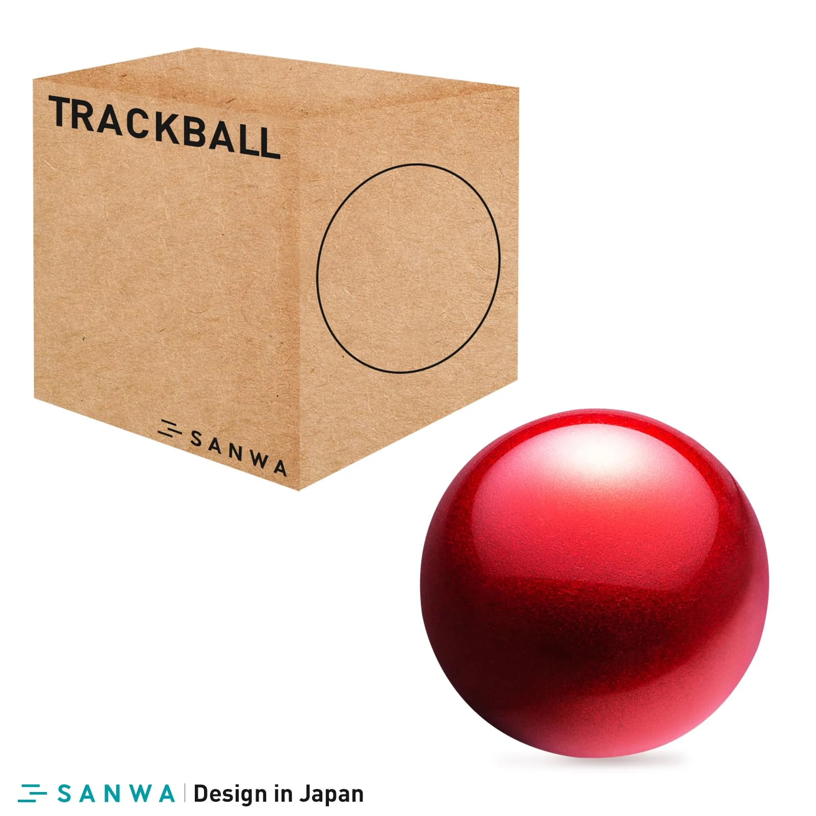 SANWA Trackball 44mm/1.73in, Replacement Ball GMAWBTTB138N/GMATB137, ELECOM DEFT PRO, and Other Compatible Trackball Mouse, Glossy Red 44 MM - Image 7