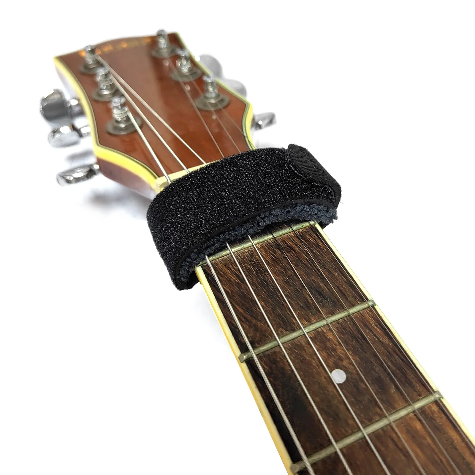 SAPHUE 2PCS Guitar String Mute Damper,Guitar String Cover Tape, Adjustable Bass Mute, Fingerboard Mute Tape, Musical Instrument Accessories(Black) black - Image 6