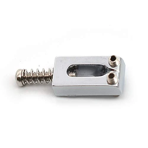 SAPHUE Guitar Bridge Saddle with Spring Screws Wrench Tremolo for Fender Strat Stratocaster Tele Telecaster Electric Guitar Replacement Parts Accessories 6Pcs Bridge Saddles(Chrome) Chrome - Image 7