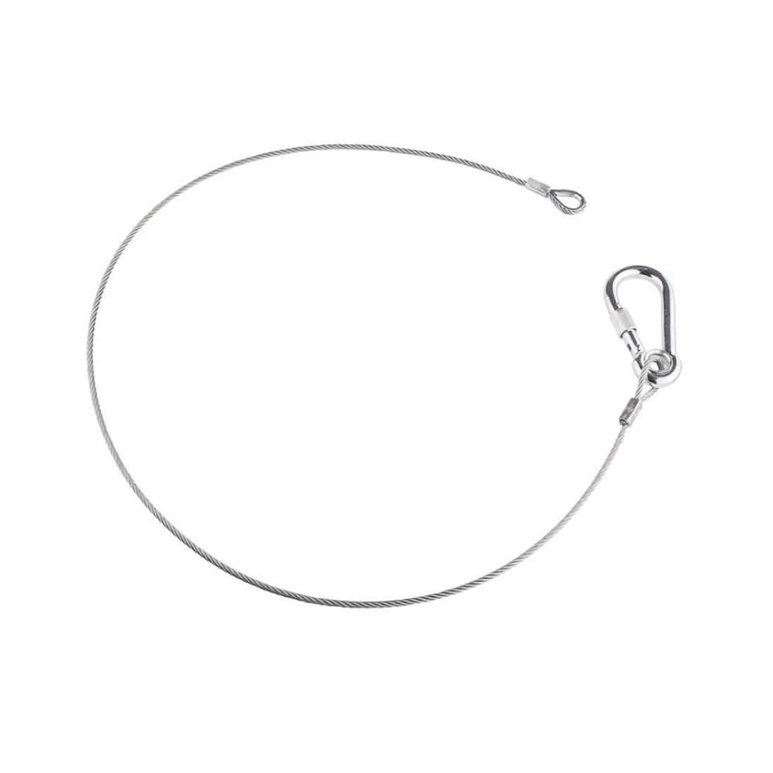 Sarknoah. 0.16″(4mm) Diameter,Longth 24″(60mm) Stage Lighting Stainless Steel Safety Cable With Carabiner Lock Hook. Heavy Duty Fall Protection for Stage Lights, DJ Equipment (1102LB Load),5Packs. Diameter:0.16Inch / Longth:24Inch - Image 4