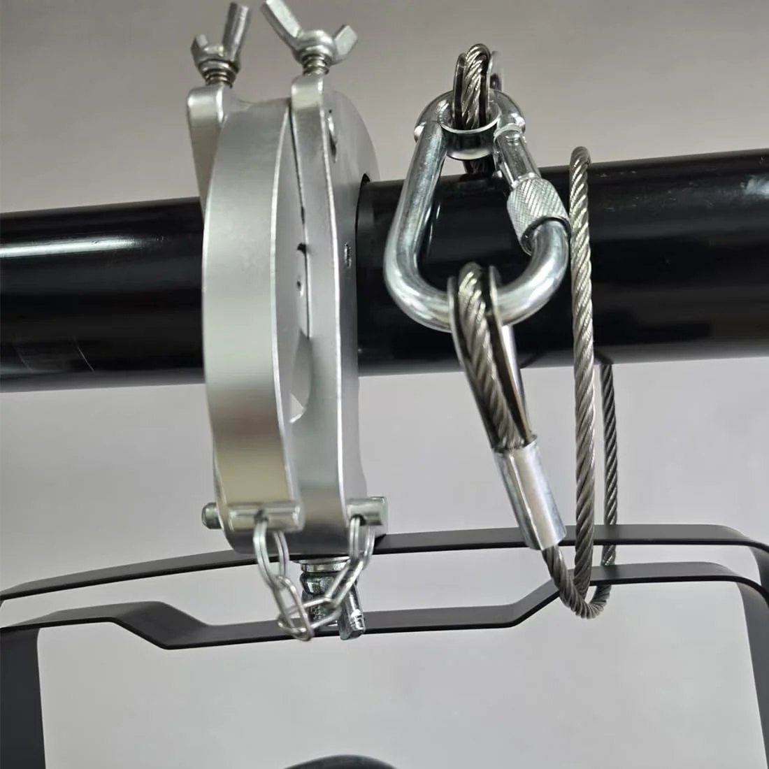 Sarknoah. 0.16″(4mm) Diameter,Longth 24″(60mm) Stage Lighting Stainless Steel Safety Cable With Carabiner Lock Hook. Heavy Duty Fall Protection for Stage Lights, DJ Equipment (1102LB Load),5Packs. Diameter:0.16Inch / Longth:24Inch - Image 6