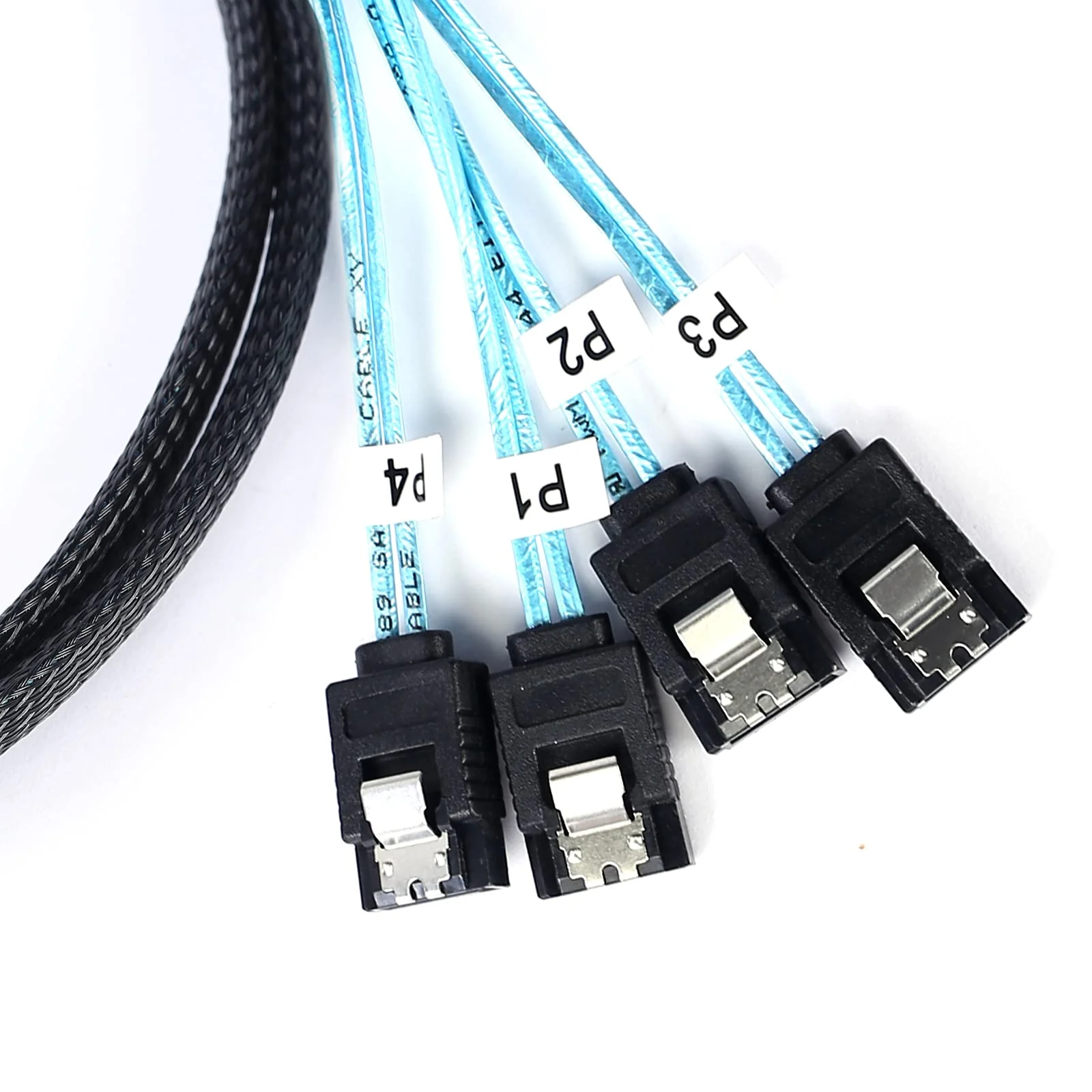 SATA-III Cable-1M, 4Pcs/Set-SATA-6Gbps HDD-SDD Data-Cable Replacement for Server Bitcoin Computer SSD HDD CD DVD Drives Raid (3.3FT) 3.3FT 1PACK - Image 5