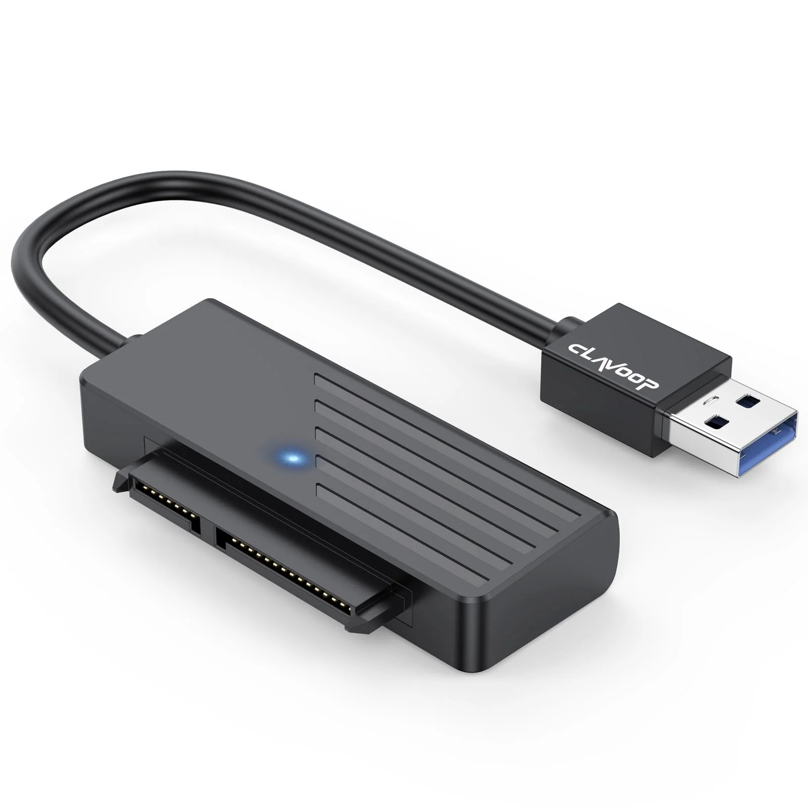 SATA to USB 3.0 Adapter, USB to 2.5" SATA I/II/III 5Gbps Data Transfer Hard Drive Adapter, SATA to USB A External Converter Cable for 2.5 Inch SSD 1 Pack