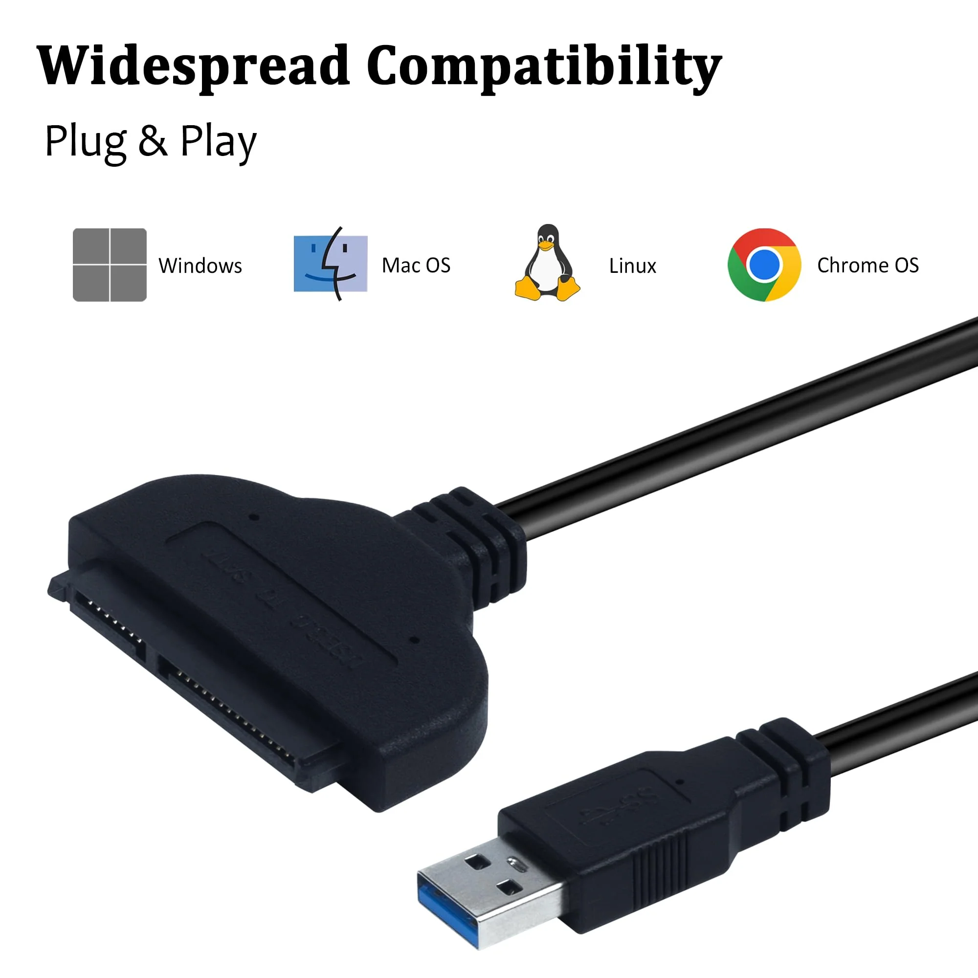 SATA to USB,Sata to USB Adapter,SATA to USB Cable for 2.5 inch HDD and SSD 5Gbps Superspeed Compatible with USB 2.0 1.1 Older SATA Connector - Image 3