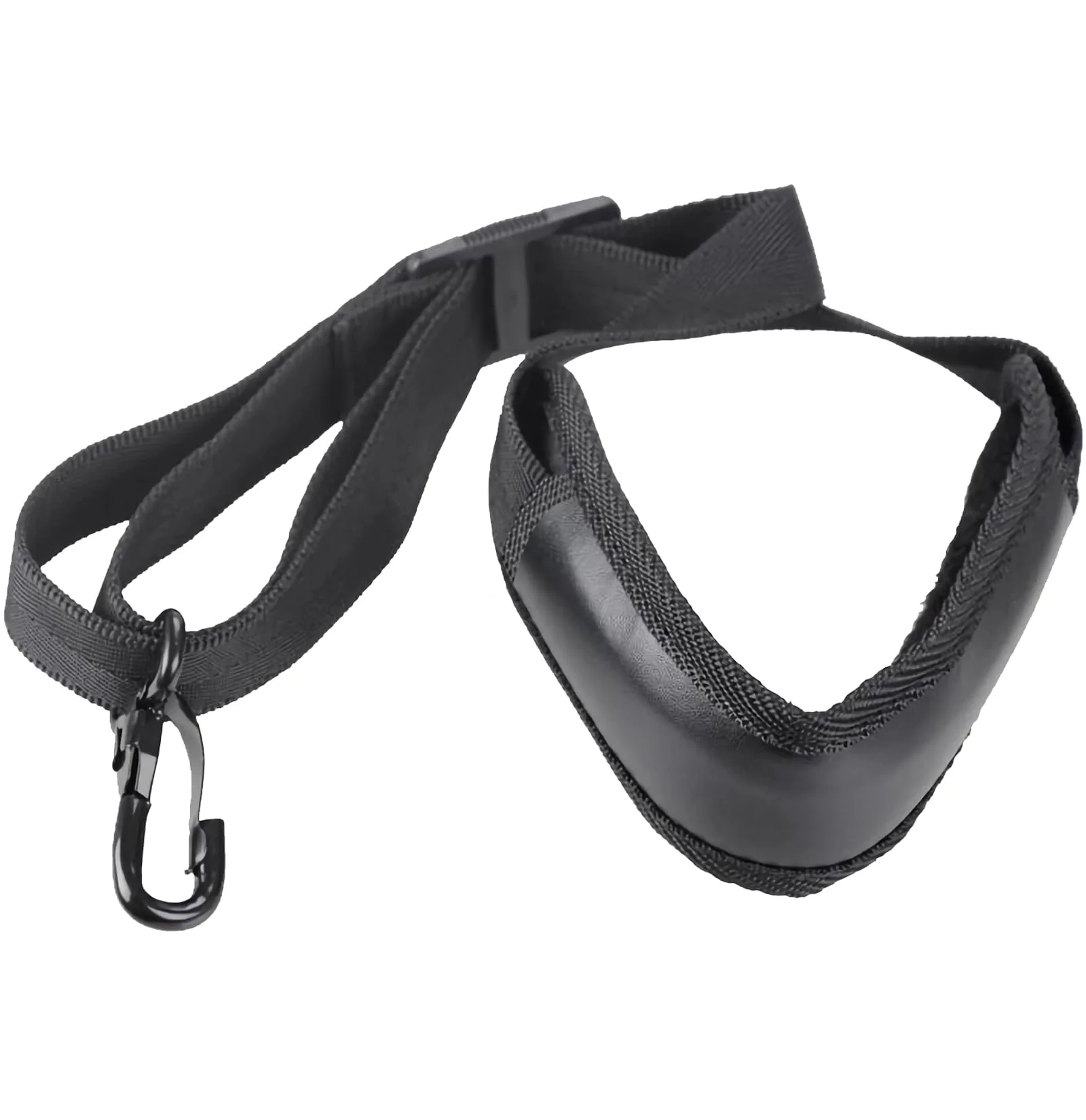 Saxophone Neck Strap, Soft Adjustable Sax Leather Padded for Alto Tenor Soprano Baritone Sax, Clarinet Black-2 - Image 2