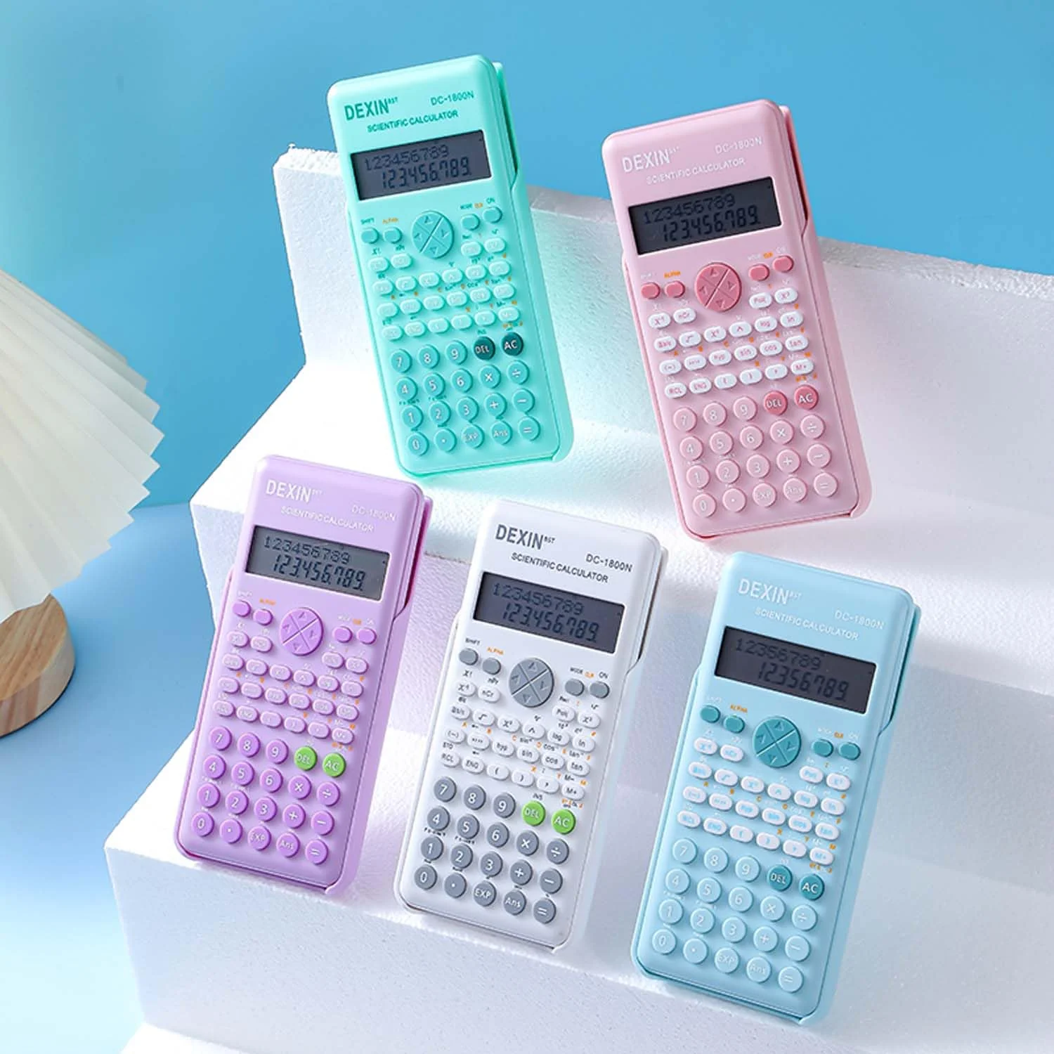 Scientific Calculators for Students, 240 Functions 2-Line Standard Scientific Calculator, Cute School Office Supplies,Math Calculator for School (Pink) - Image 6