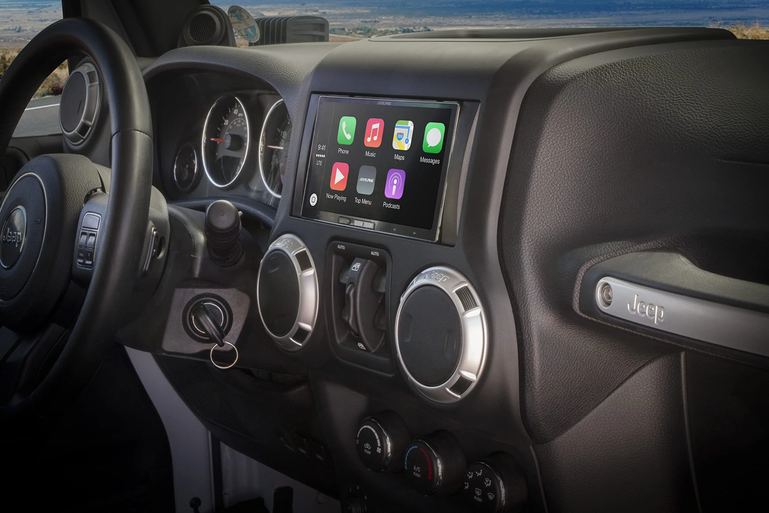 Scosche CR1291B Double DIN Dash Kit Compatible with Select 2007-2019 Chrysler, Dodge & Jeep Vehicles Black Dash Kit Only - Image 3