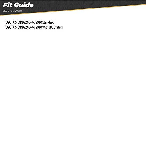 Scosche TA2088B Compatible with 2004-10 Toyota Sienna ISO Double DIN Dash Kit Black - Image 2