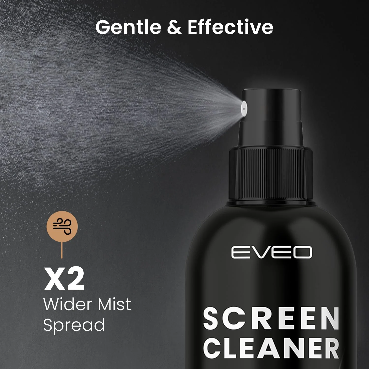 Screen Cleaner Spray and Wipe - TV screen cleaner spray and 2 Microfiber cloths, Computer Screen Cleaner, TV screen cleaner for Smart TV & Monitor, Laptop, MacBook, iPad and Electronic Devices - (2oz) - Image 3