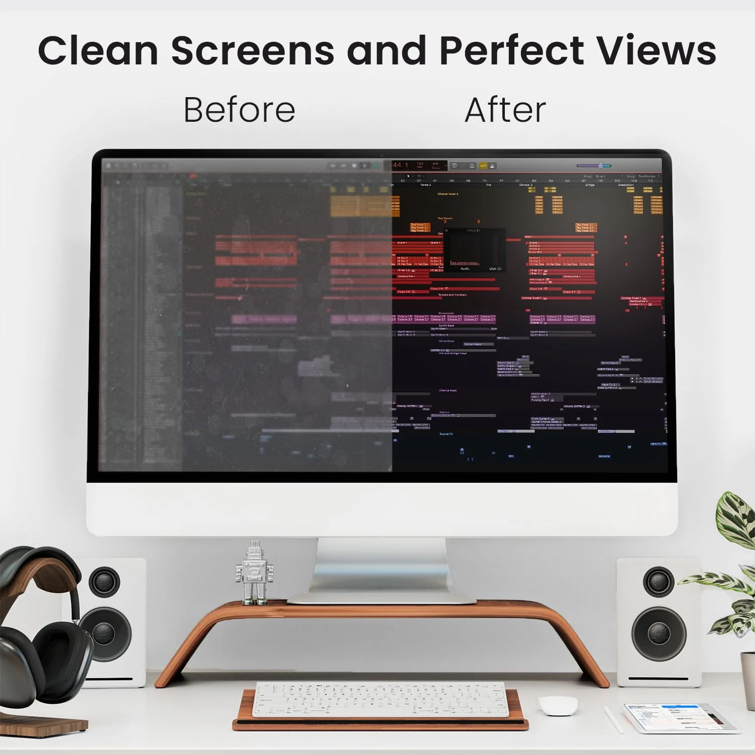 Screen Cleaner Spray and Wipe - TV screen cleaner spray and 2 Microfiber cloths, Computer Screen Cleaner, TV screen cleaner for Smart TV & Monitor, Laptop, MacBook, iPad and Electronic Devices - (2oz) - Image 7