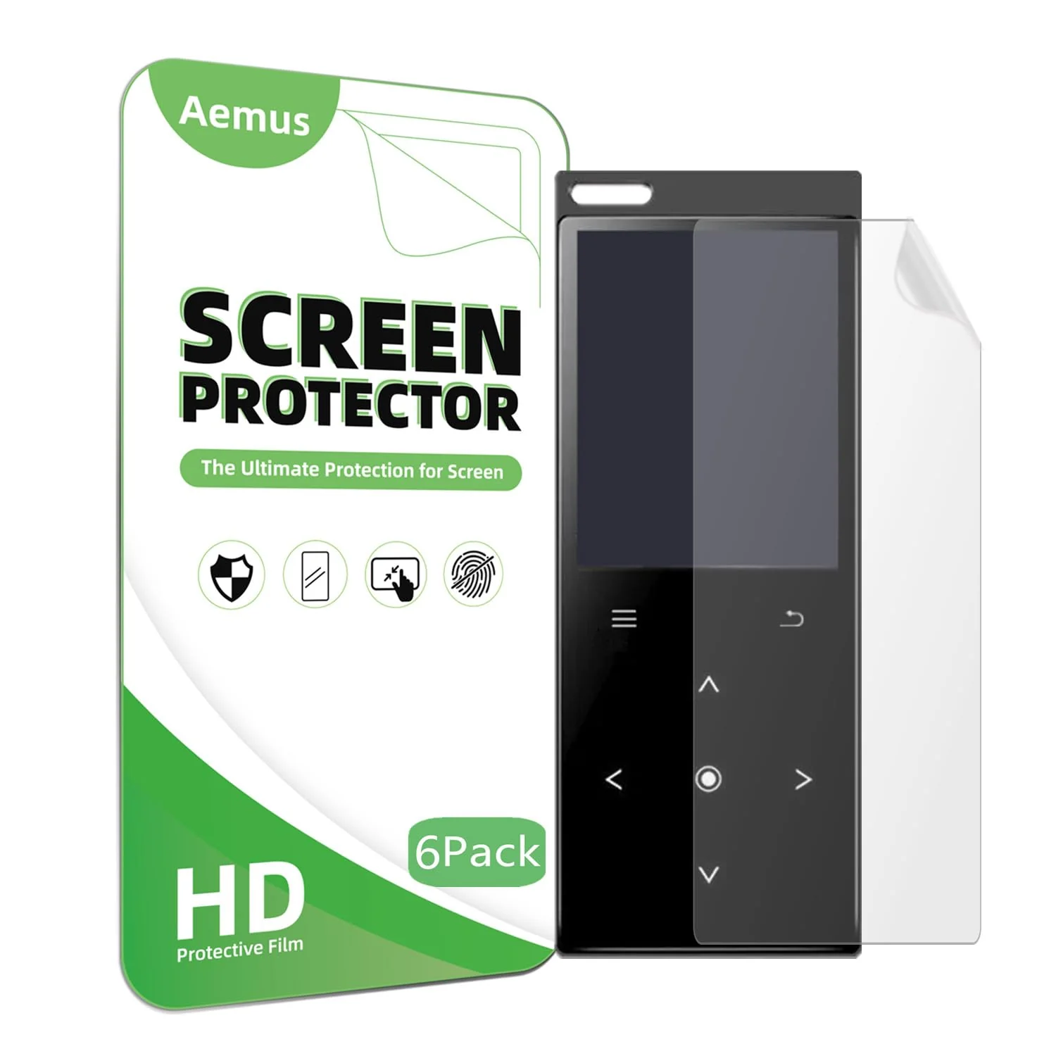 Screen Protector Compatible for DODOSOUL MP3 Player (6 Pack) M800 Music Player HD PET Protector Film