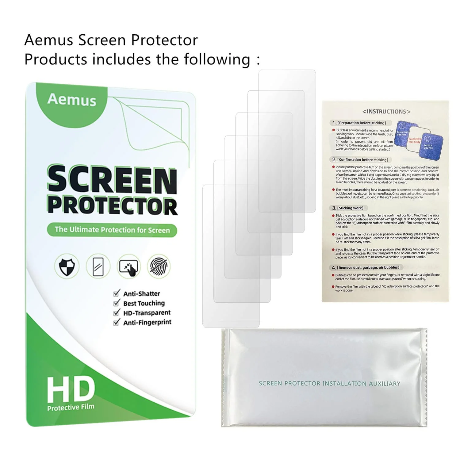 Screen Protector Compatible for DODOSOUL MP3 Player (6 Pack) M800 Music Player HD PET Protector Film - Image 5