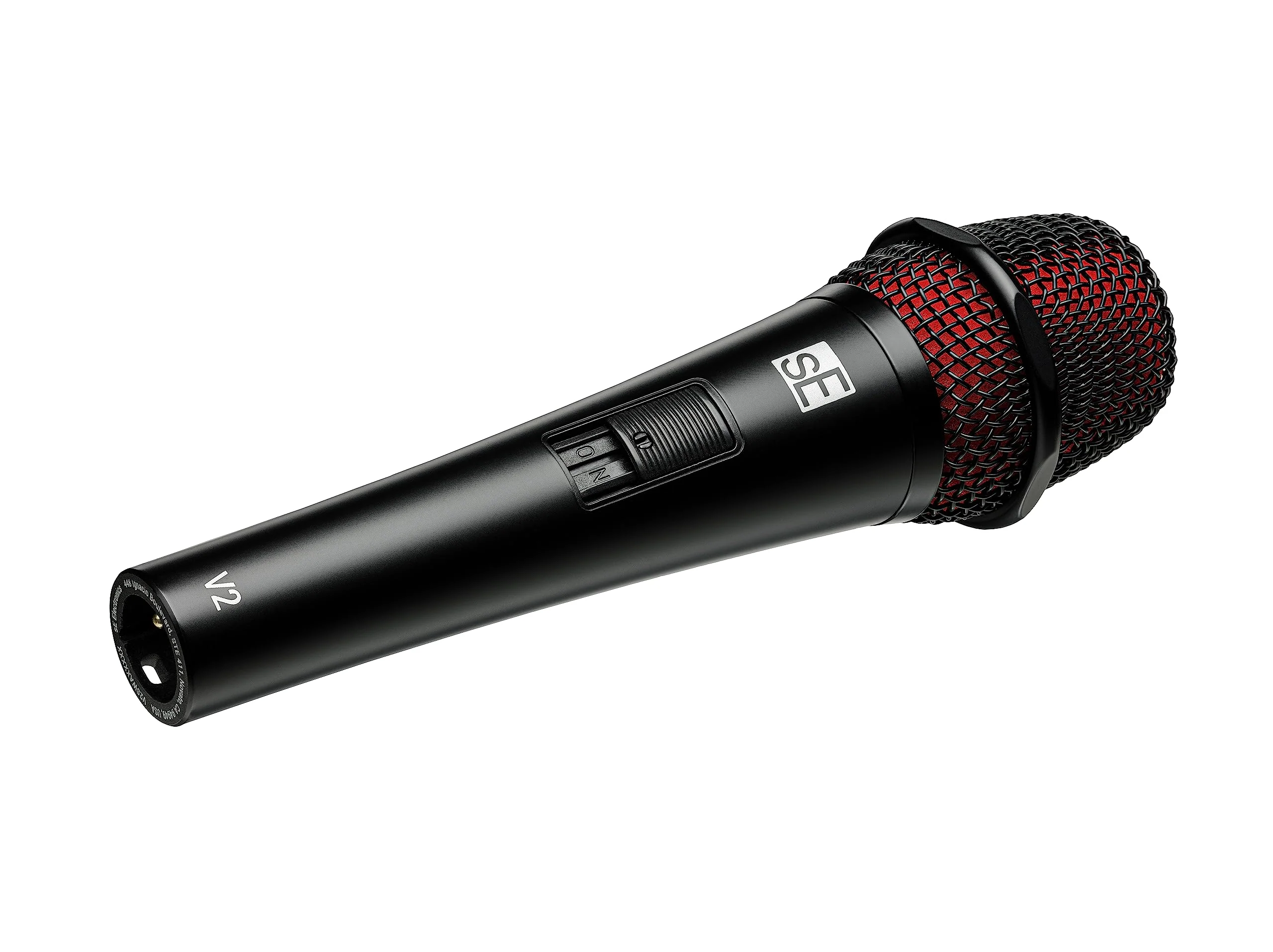 SE Electronics V2-SW-XLR Supercardioid Dynamic Handheld Microphone with On/Off Switch (Includes 15' Cable) - Image 4