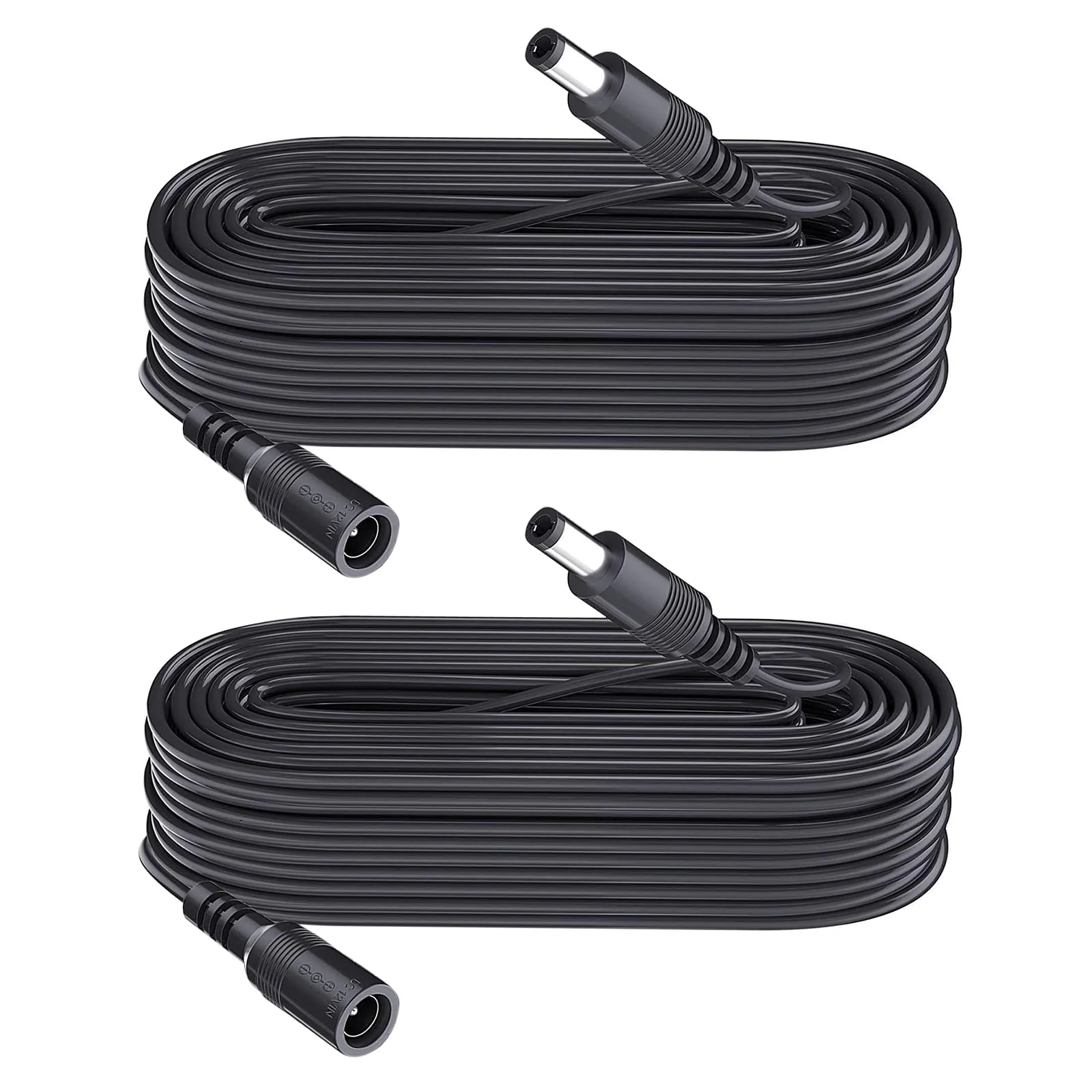 Security-01 5M 16FT DC Power Extension Cable 5.5mm x 2.1mm,for CCTV Camera IP WiFi Camera,DVR,LED Strip,DC Power Supply Adapter Extender Cable,Black (Pack of 2) - Image 9