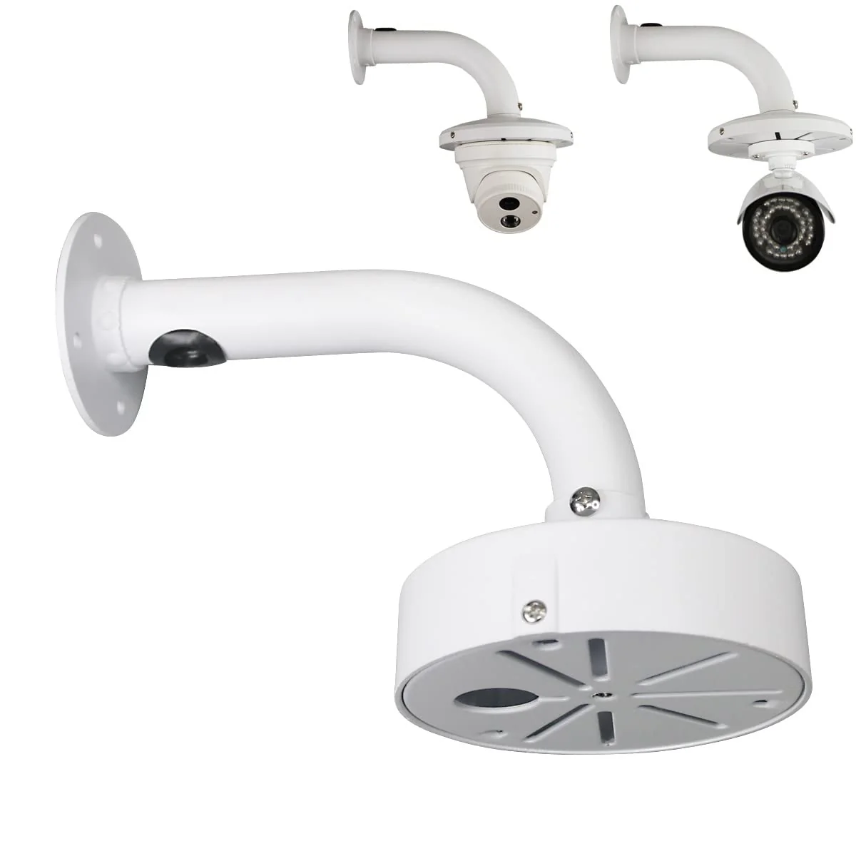 Security Camera Mount Bracket, Dome Camera Mount Universal Camera Wall Mounting Bracket/IP Camera for CCTV Security Camera, L Type