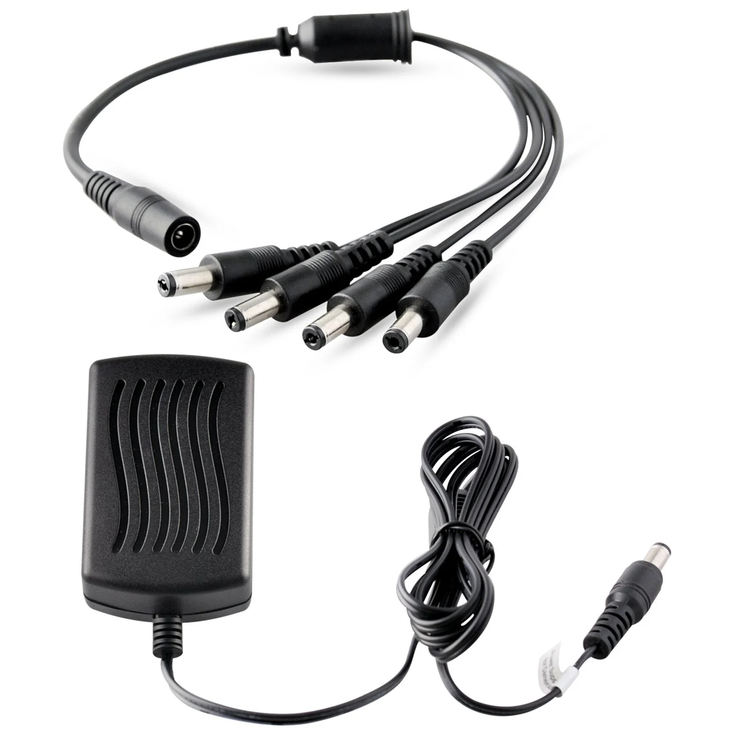 Security Camera Power Adapter with Splitter,ISEEUSEE Camera Cable 12V 2A 100V-240V with 4-Way Power Splitter Cable FCC UL Certified CCTV Power Adapter Transformers-Fits Analog/AHD DVR/Camera 12V - 2A - Image 3