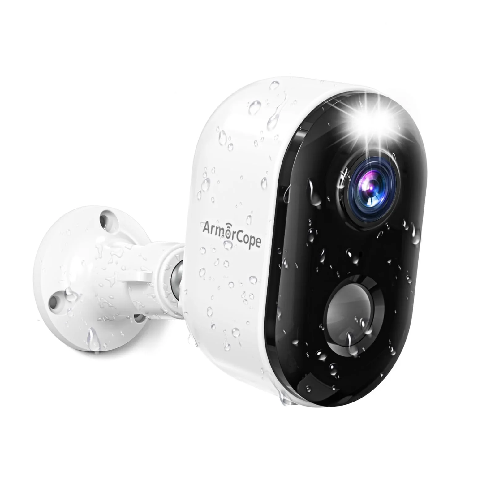 Security Cameras Wireless Outdoor, Battery Powered 2k Color Night Vision, AI Motion Detection Spotlight Siren, IP66 Weatherproof, 2-Way Talk, SD/Cloud Storage, 2.4Ghz WiFi Cameras for Home Security 1 Pack