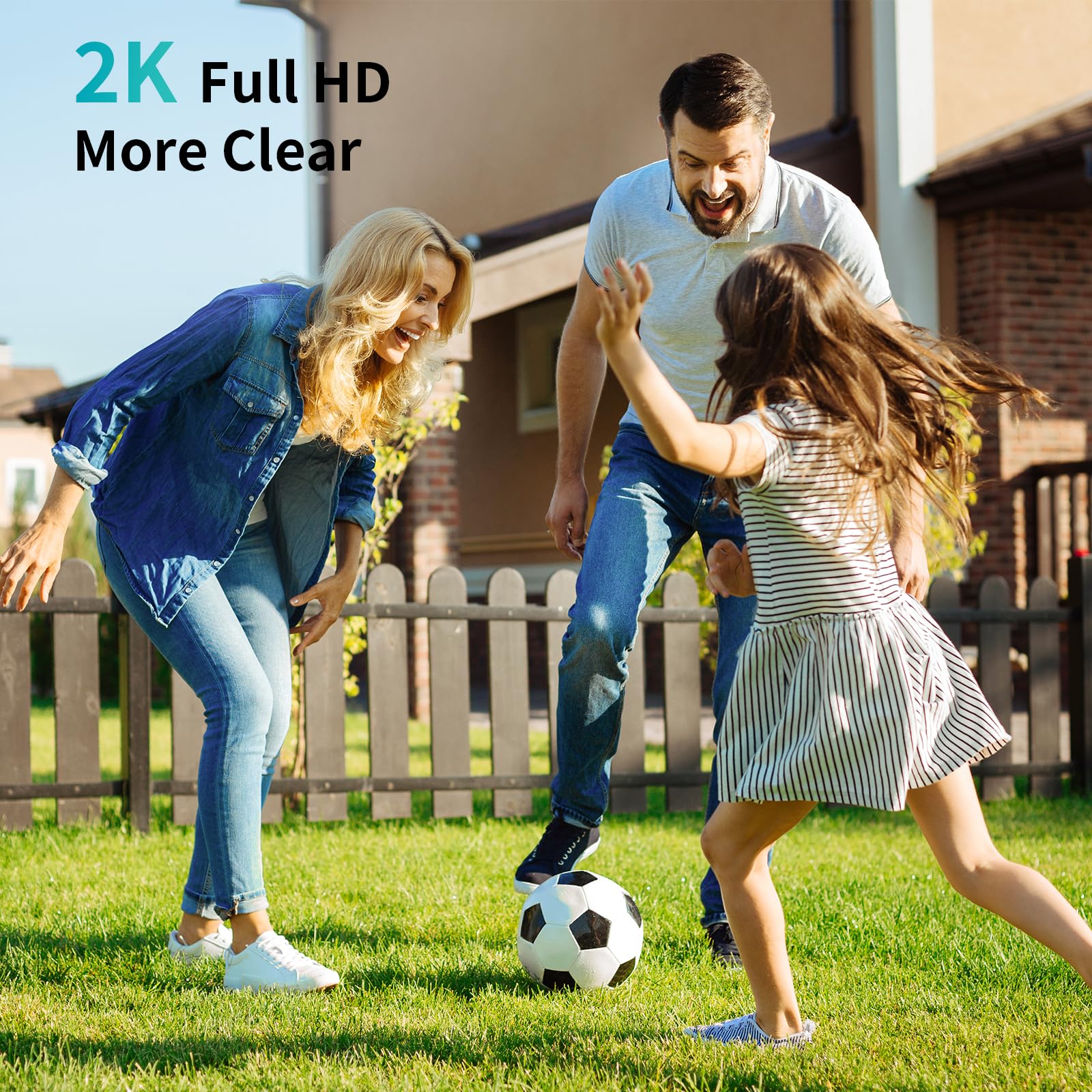 SEHMUA Light Bulb Security Camera,360° Security Cameras Wireless Outdoor/Indoor Full Color Day and Night,Siren Alarm,Auto Tracking,Audible Alarm,Compatible with Alexa - Image 2