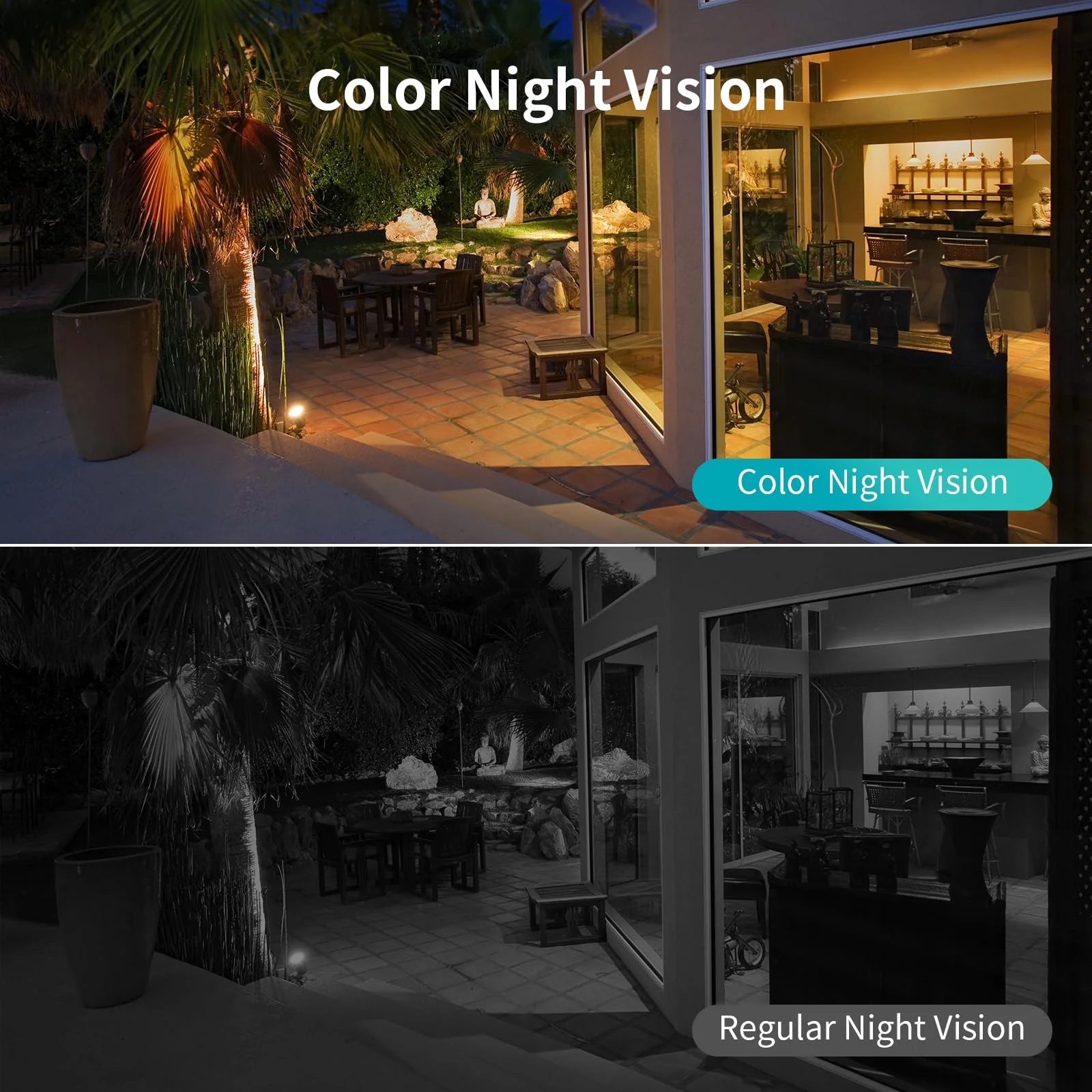 SEHMUA Light Bulb Security Camera,360° Security Cameras Wireless Outdoor/Indoor Full Color Day and Night,Siren Alarm,Auto Tracking,Audible Alarm,Compatible with Alexa - Image 3