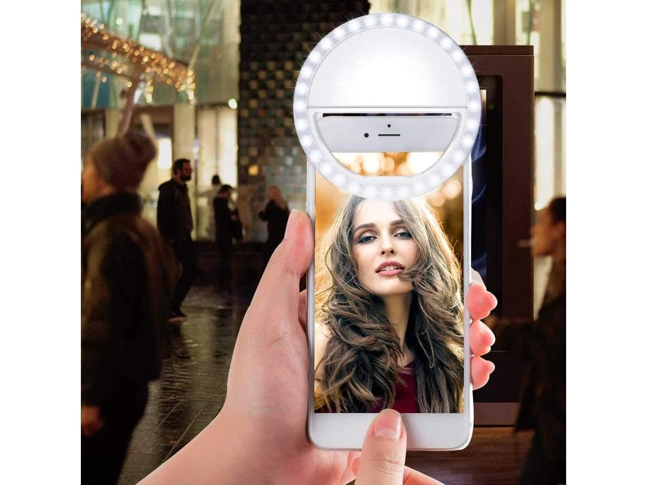 Selfie Ring Light for iPhone, Android, Tablet - Rechargeable Ring Light | Laptop Camera Photography and Videography | 3 Adjustable Light Levels | Beauty and Influencer Clip-on Selfie Ring Light - Image 5
