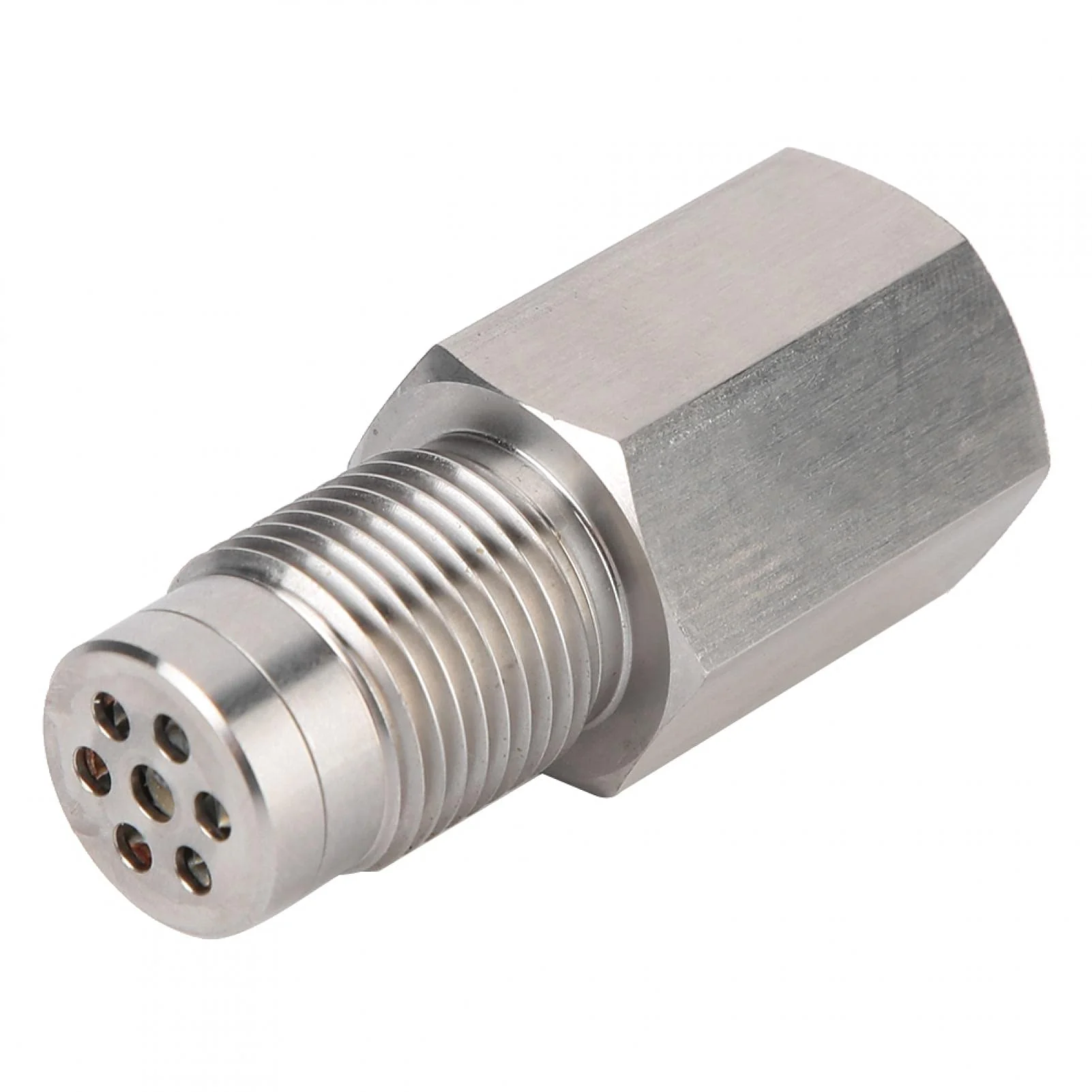 Sensor Oxigeno + Stainless Steel O2 Sensor Protective Case Plug Adapter with Mini Catalytic Converter M18 x 1.5