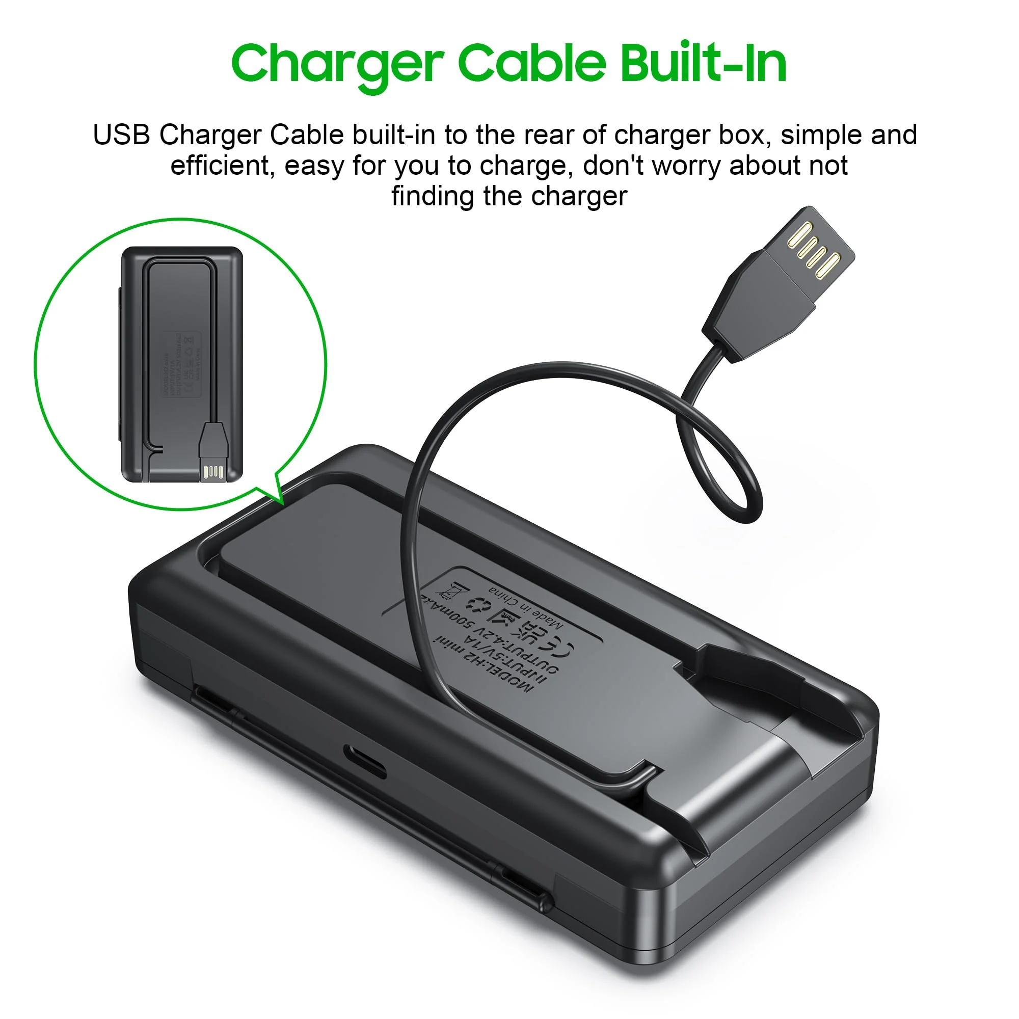 SEVKUMZ Camera Accessories for Sony Lithium Ion NP-BX1 Battery(2-Pack) and Battery Charger(2-Channel), ZV1,ZV1F,ZV-1F,RX100 Vii(II/III/IV/VA),DSC-HX50V/300/400/RX1R,HDR-AS10/30V/50R/100VR Battery Case - Image 6