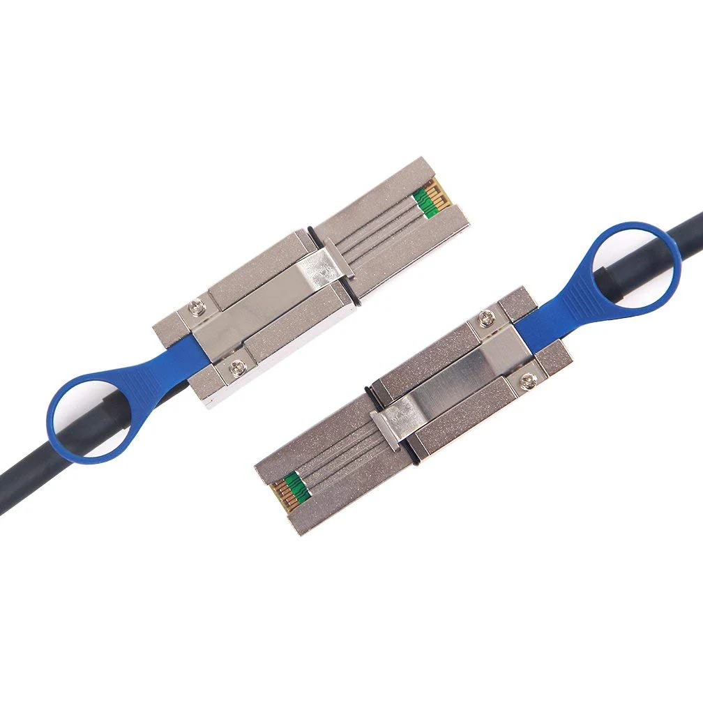 SFF-8088 to SFF-8088 External Mini SAS HD Cable, 3G/6Gbps SAS2.0 26Pin Hybrid Cable Attached SCSI for Raid Systems, DAS, External Storage Systems and Servers, 100-Ohm, 2-m(6.6ft) SFF-8088 to SFF-8088 2m 1 - Image 2