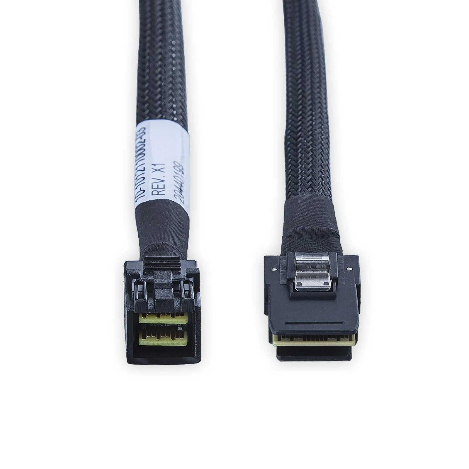 SFF-8643 to SFF-8087 Internal Mini SAS HD Cable, Compatible with Raid Controller Hard Drive, 100-Ohm, 0.5-m(1.6ft), 2 Pack Straight 0.5m - Image 3