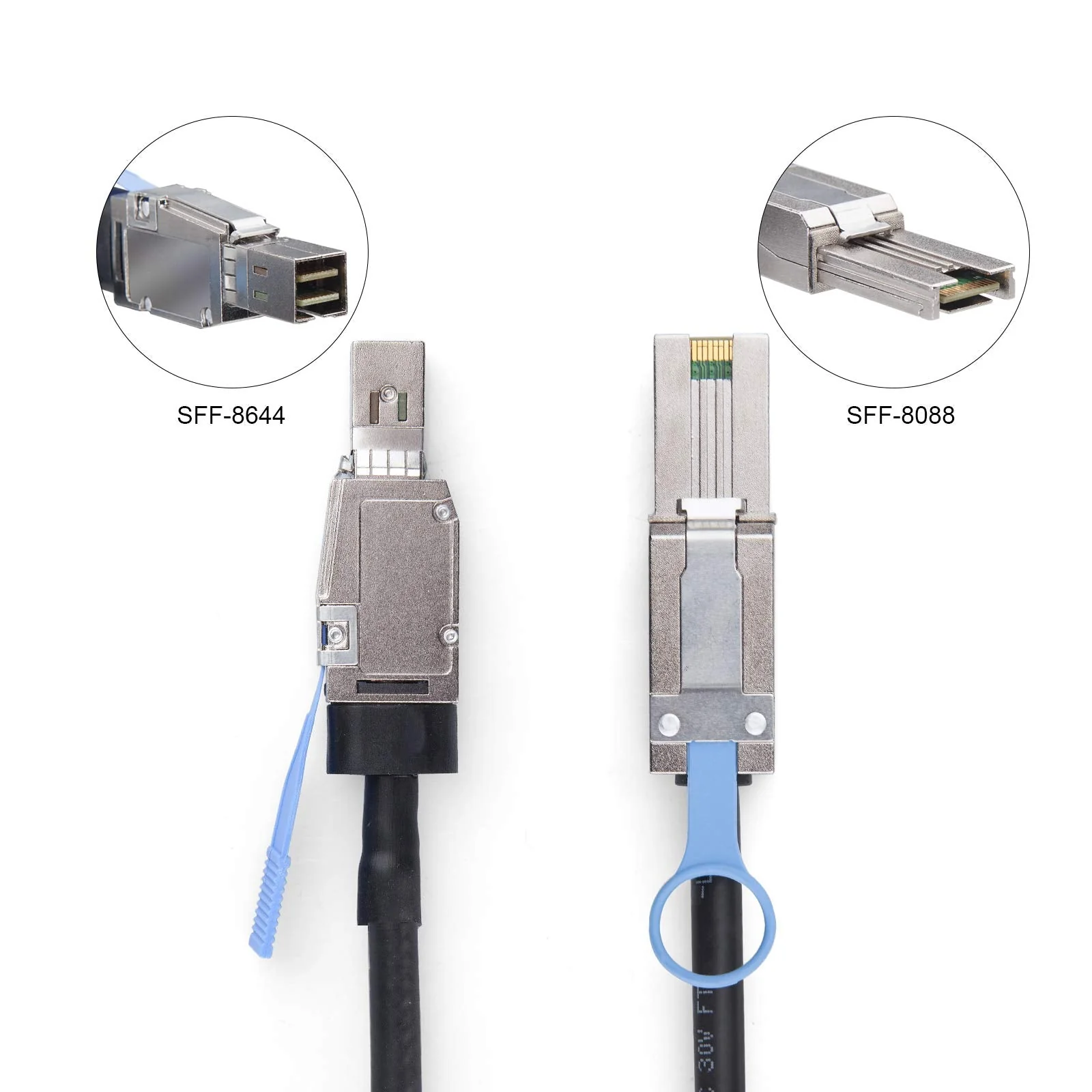 SFF-8644 to Mini SAS SFF-8088 HD Cable, 6Gbps External 26Pin SAS2.0 Hybrid Cable Attached SCSI for Raid Systems, DataCenter, Servers, Workstations and Desktops, 100-Ohm, 1-Meter(3.3-ft) SFF-8644 to SFF-8088 1m - Image 4