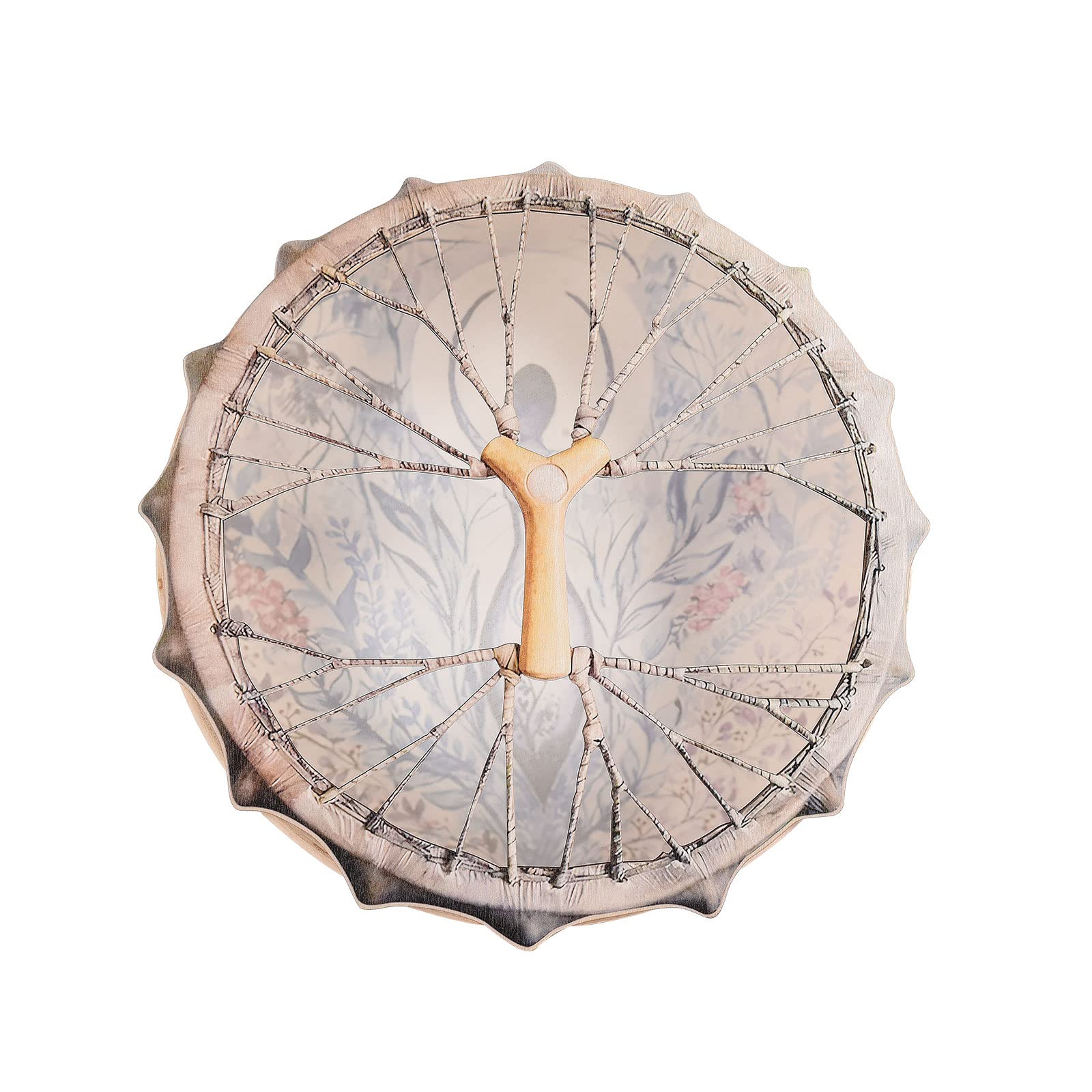 Shaman Drum 10 Inch Hand Drum With Drum Stick Shamanic Drum Frame Drum Sound Healing Tool For Spiritual Music, Reflection Meditation(Multicolor) - Image 6