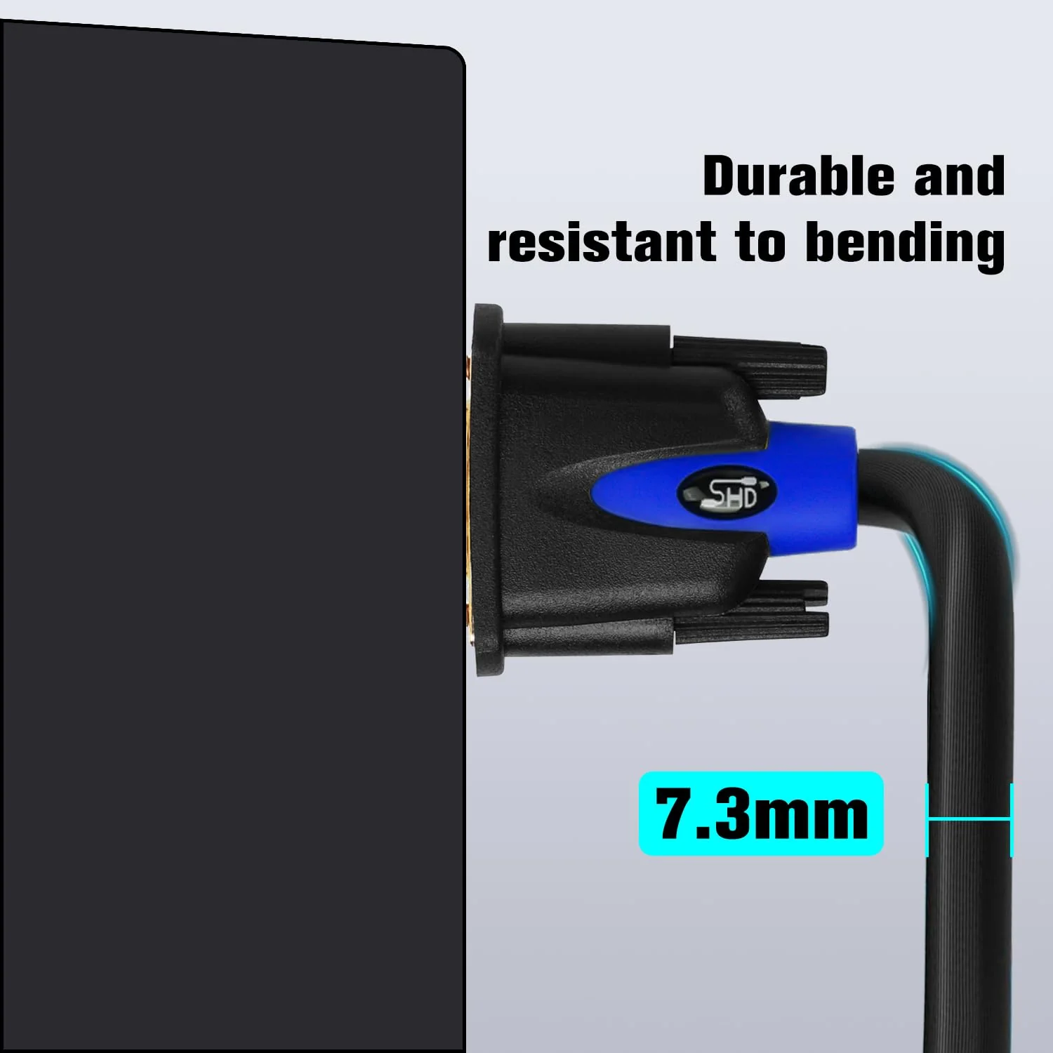 SHD VGA Cable, VGA to VGA HD15 Monitor Cable for PC Laptop TV Projector-10Feet 10Feet - Image 4
