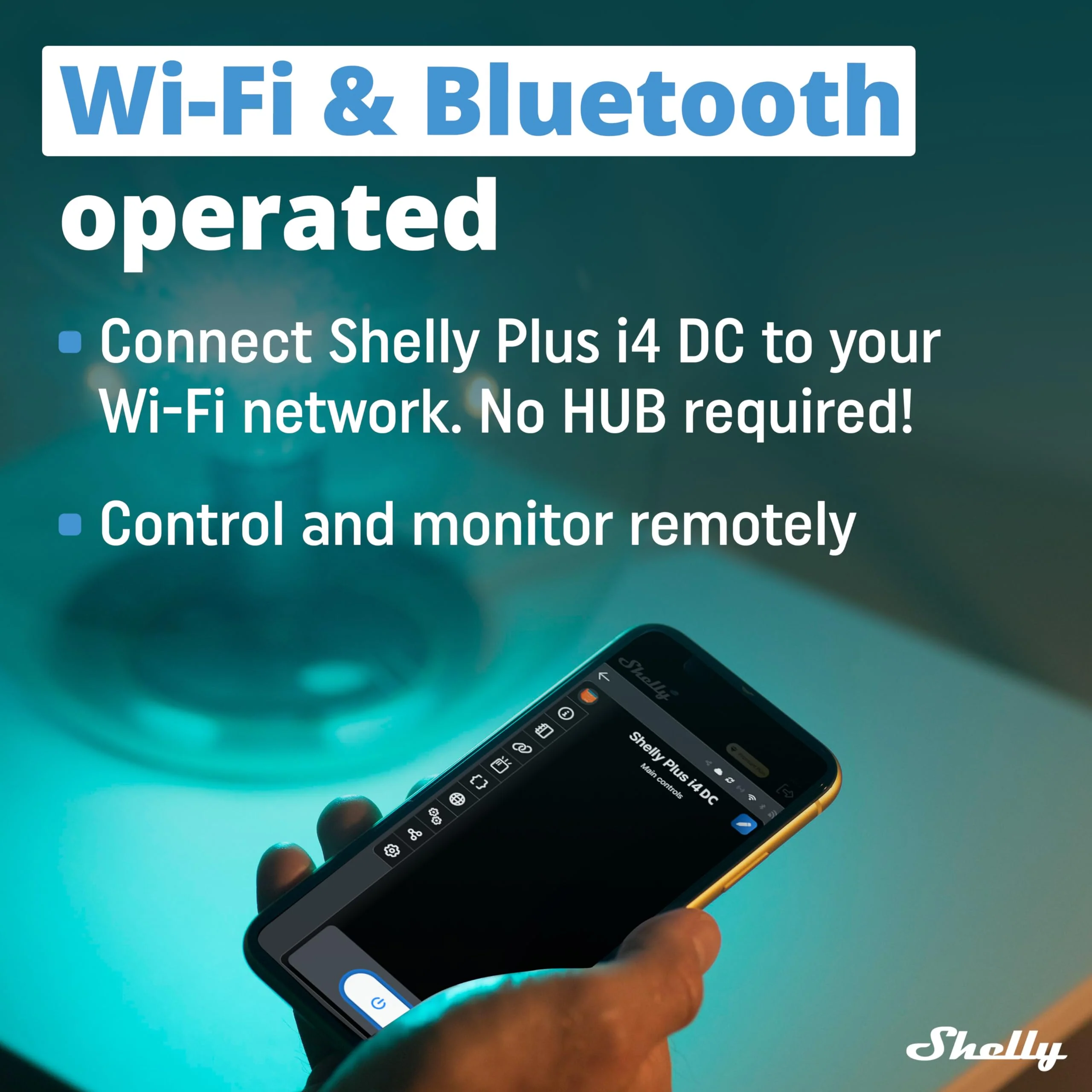 Shelly Plus i4 DC WiFi Smart Controller 4 Digital Inputs Relay Switch Home Automation Alexa & Google iOS & Android No Hub Required Remote Control Smart Lighting 1er Pack - Image 5