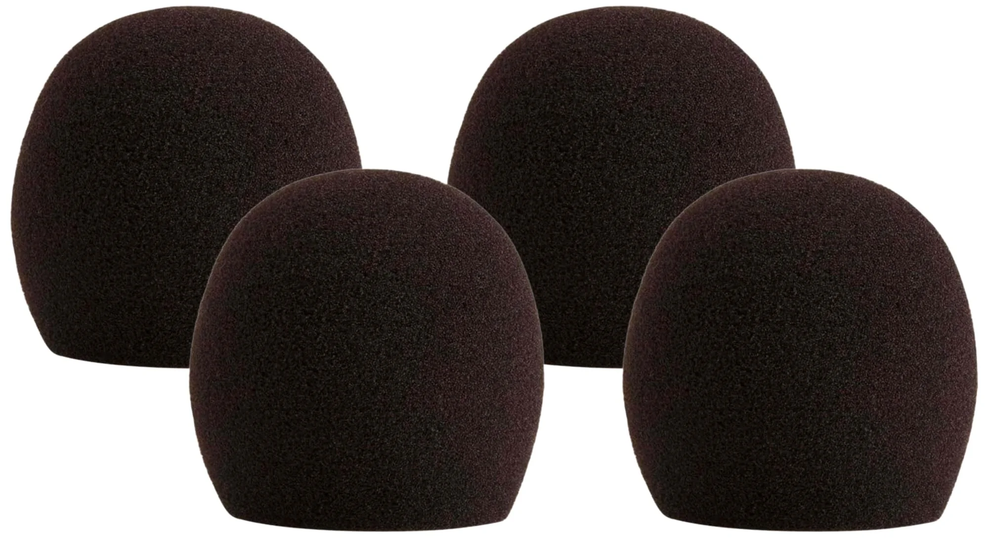 Shure A58WS-BLK Foam Windscreen for All Shure Ball Type Microphones, Black (Pack of 4) Pack of 4