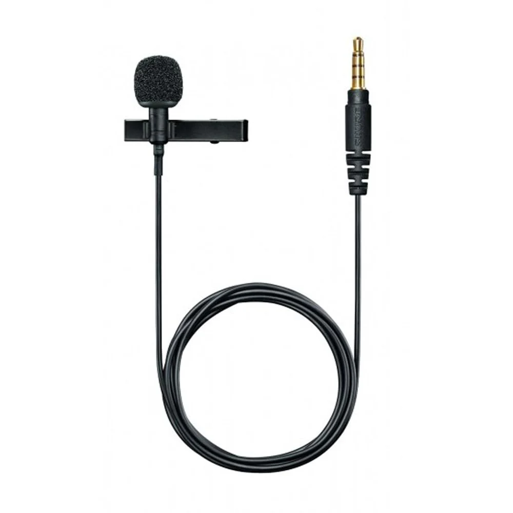 Shure MVL Lavalier Microphone for iPhone & Tablet - External Clip On Mini Lapel Mic for Video Recording & Vlogging with 3.5mm Connector, Windscreen, Mount & Carrying Pouch New Packaging