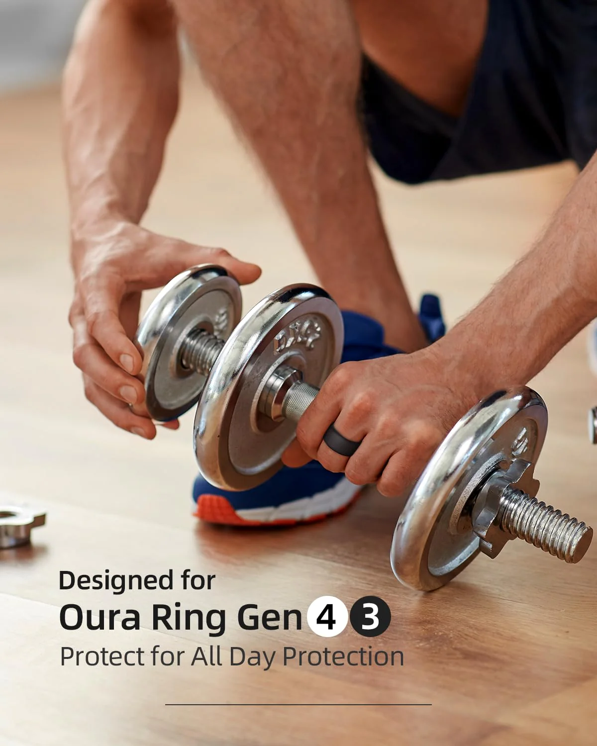 Silicone Ring Cover Compatible with Oura Ring Protector, Elastic Case for Oura Ring Gen 4/3 Working Out - Patent Protected (2Black+2Clear+2Pink, S for 678910) 2Black+2Clear+2Pink - Image 2