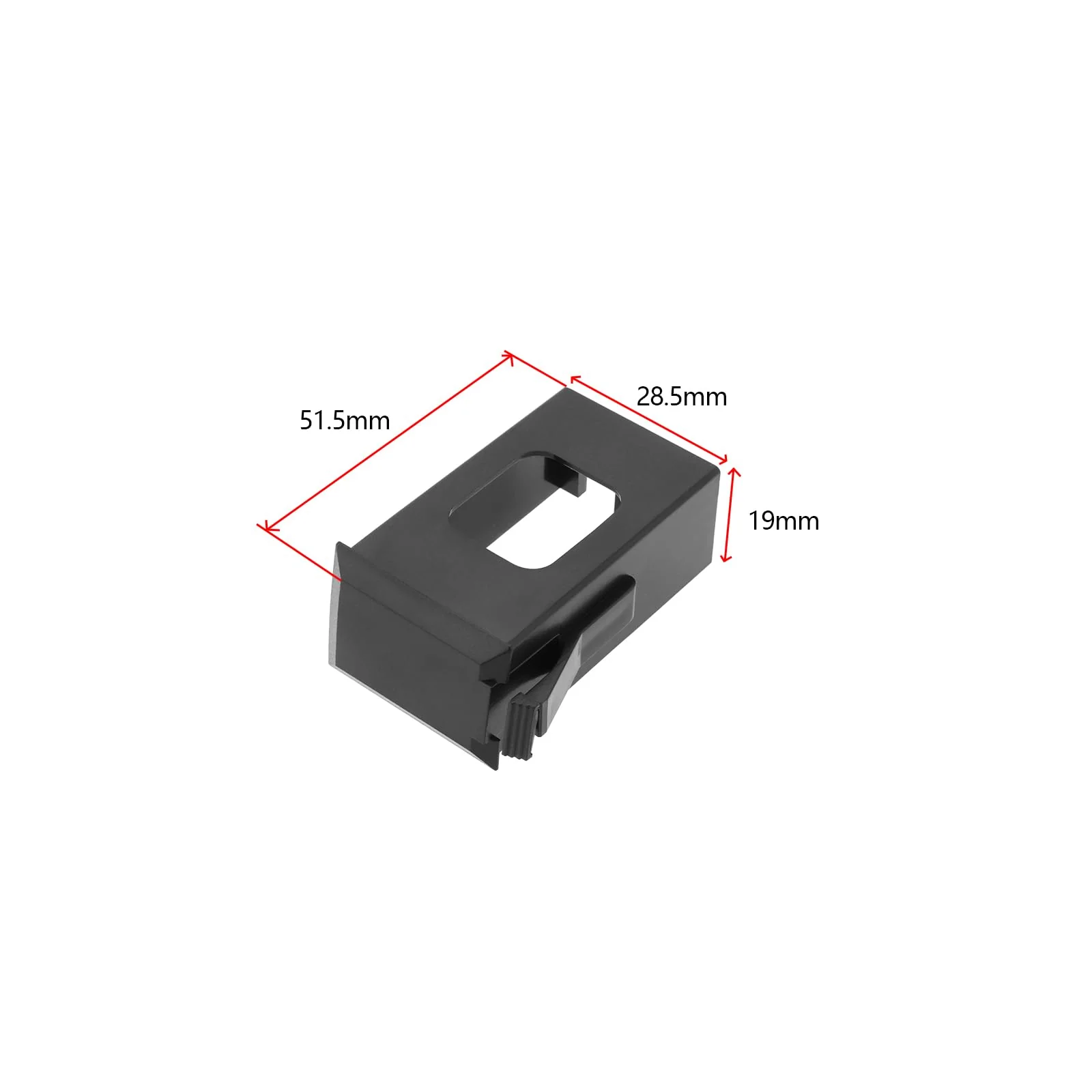 SING F LTD 2Pcs 9V Guitar Pickup Battery Case Holder Plastic Box for Acoustic Guitar EQ-7545R Guitar Battery Box Cover 51.5x28.5x19mm Black - Image 4