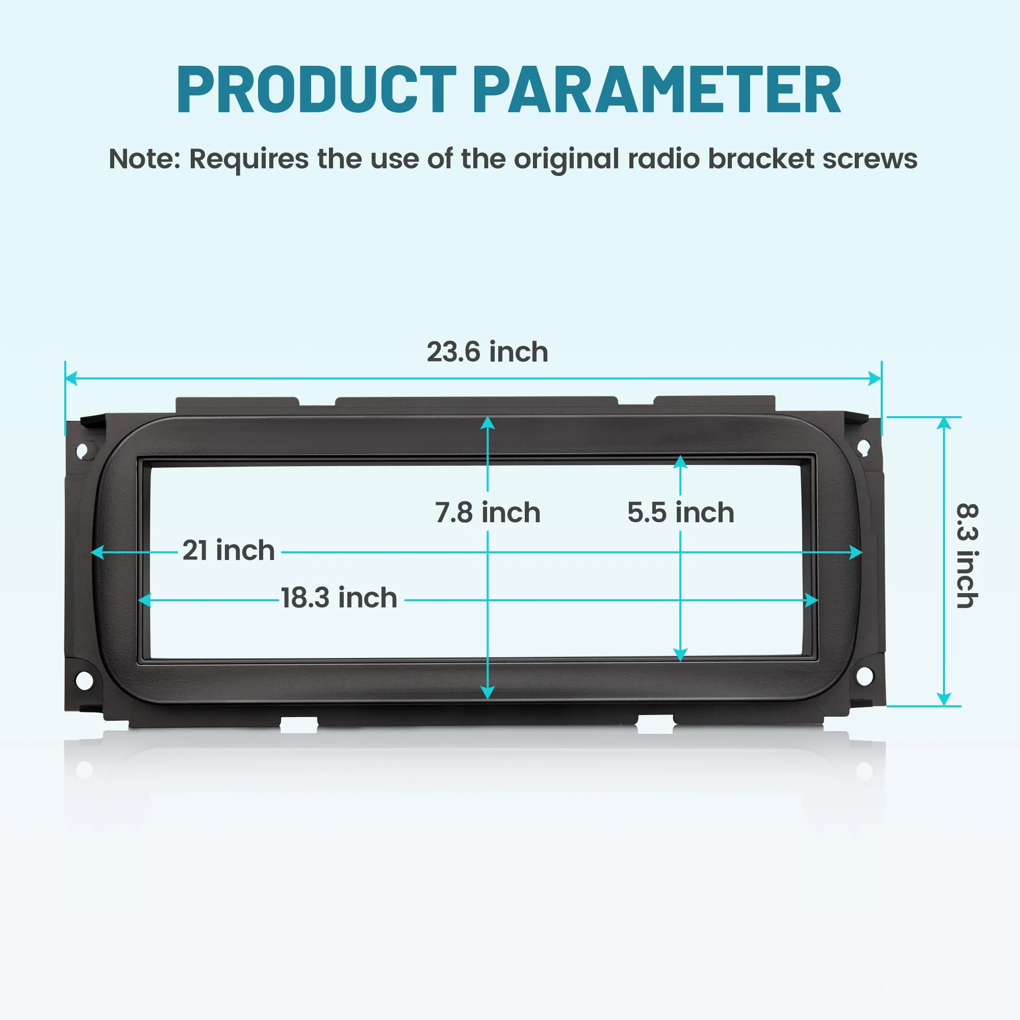 Single DIN Radio Dash Kit W/Radio wiring Antenna Adapter for Select 2002-2007 Chrysler/Dodge/Jeep, Single Din Radio Mount Housing Bracket Trim Bezel Kit Installation Aftermarket Stereo - Image 3