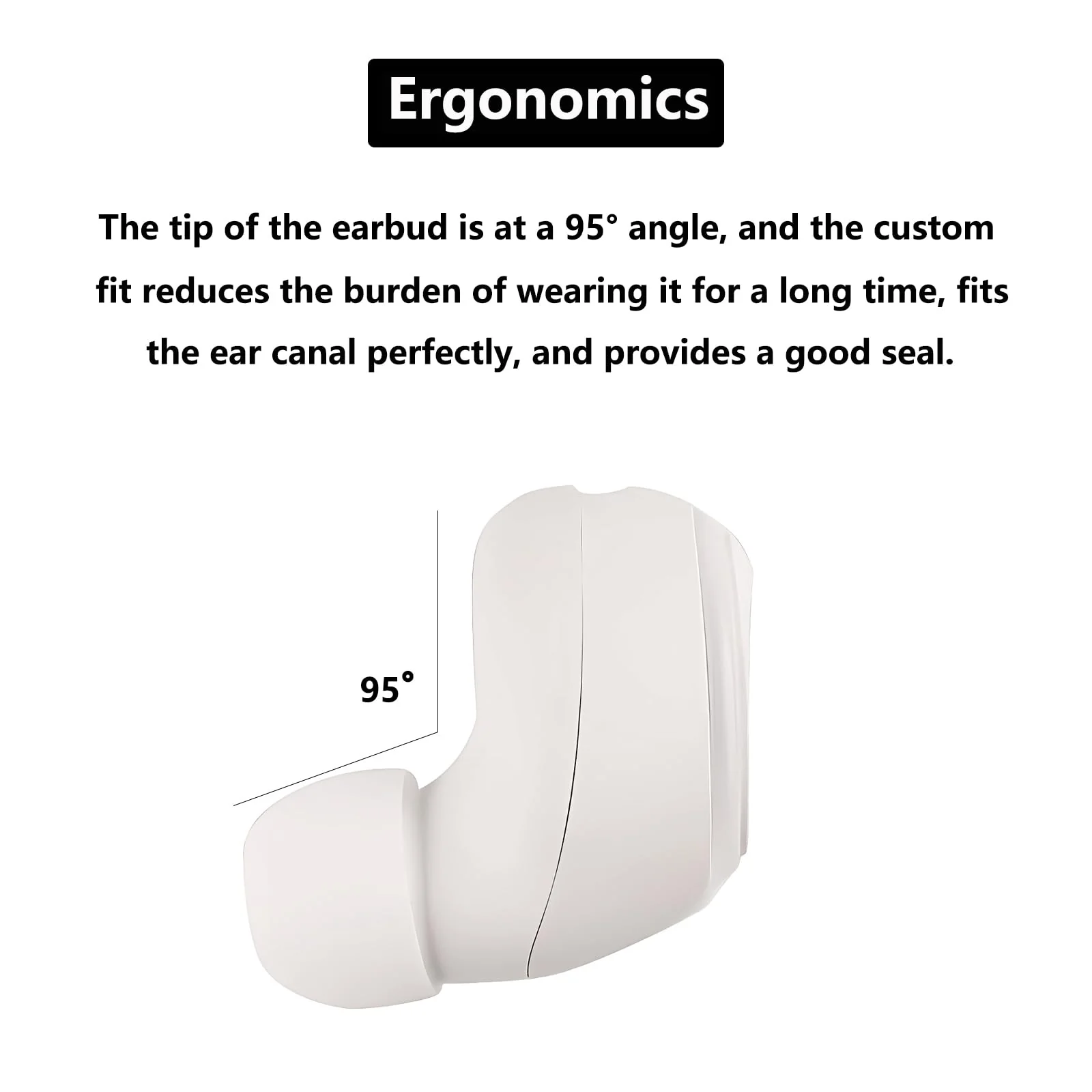 Single earbud 6 hours play time, single earbud bluetooth, Hands-free car sports headphones with microphone, mobile phone bluetooth headphones for iOS Android smartphones, PC TV, audiobooks. (white) White - Image 4