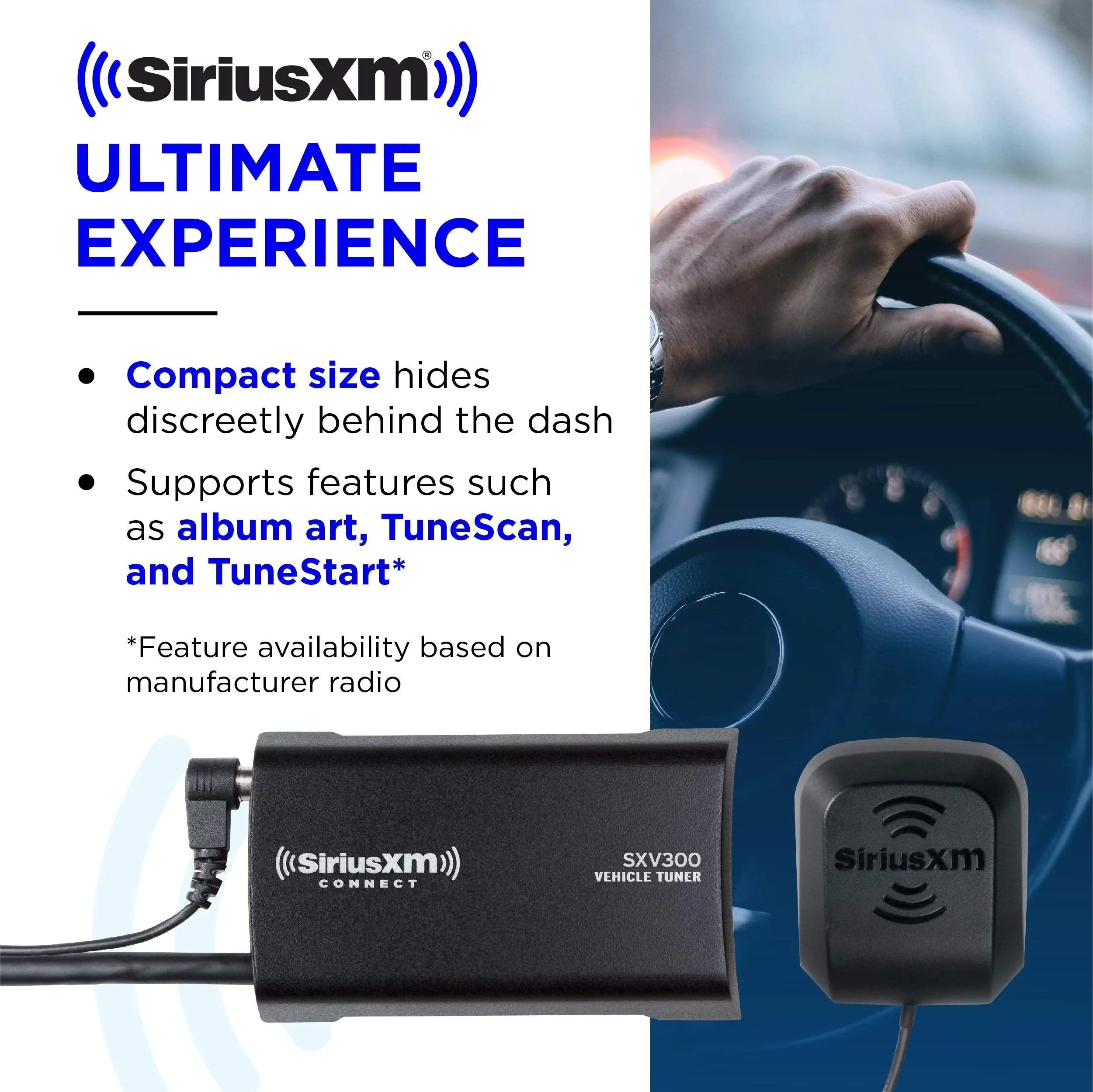 SiriusXM SXV300v1 Connect Vehicle Tuner Kit for Satellite Radio with Free 3 Months Satellite and Streaming Service - Image 2